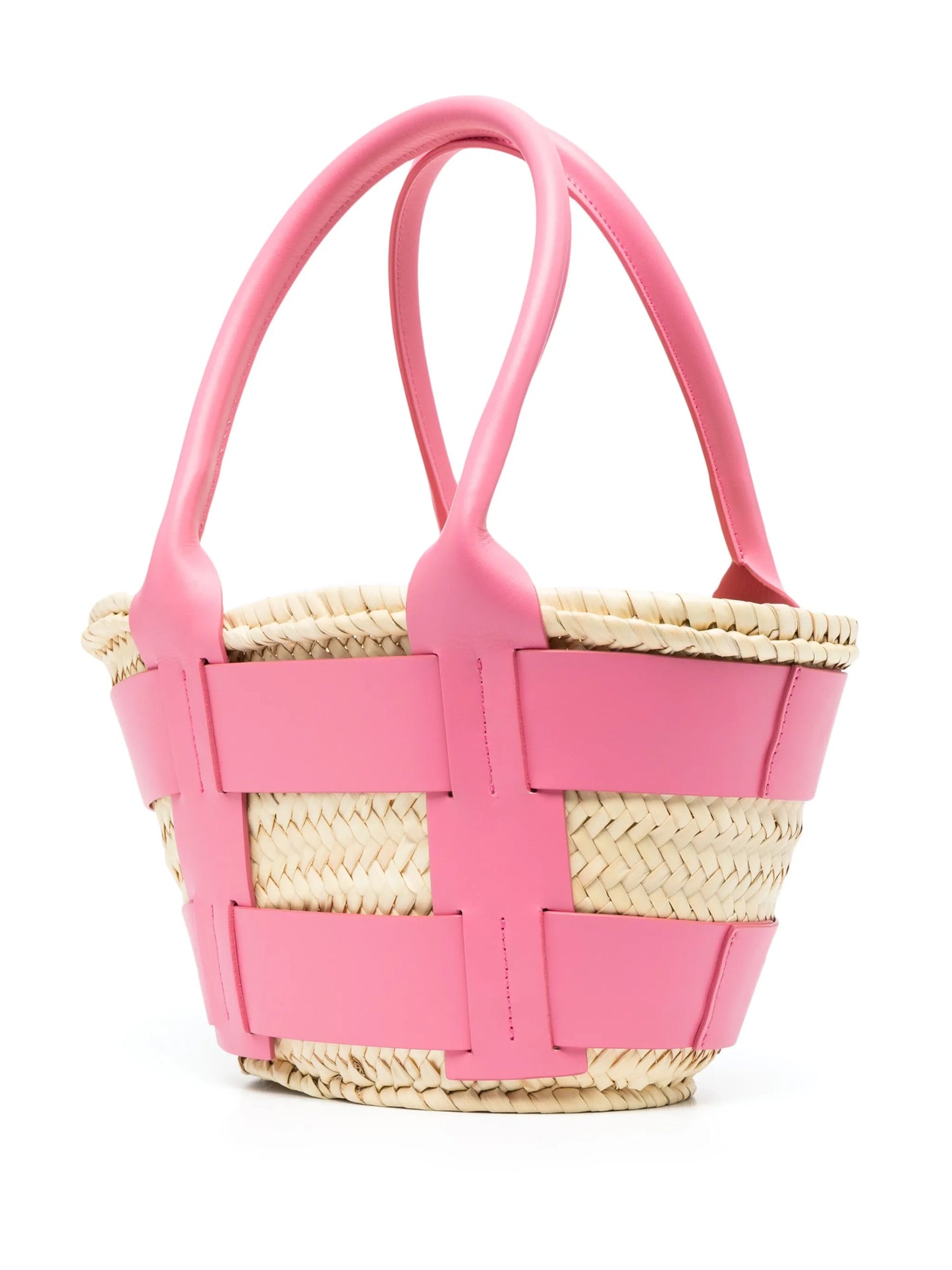 mini Santorini raffia tote bag