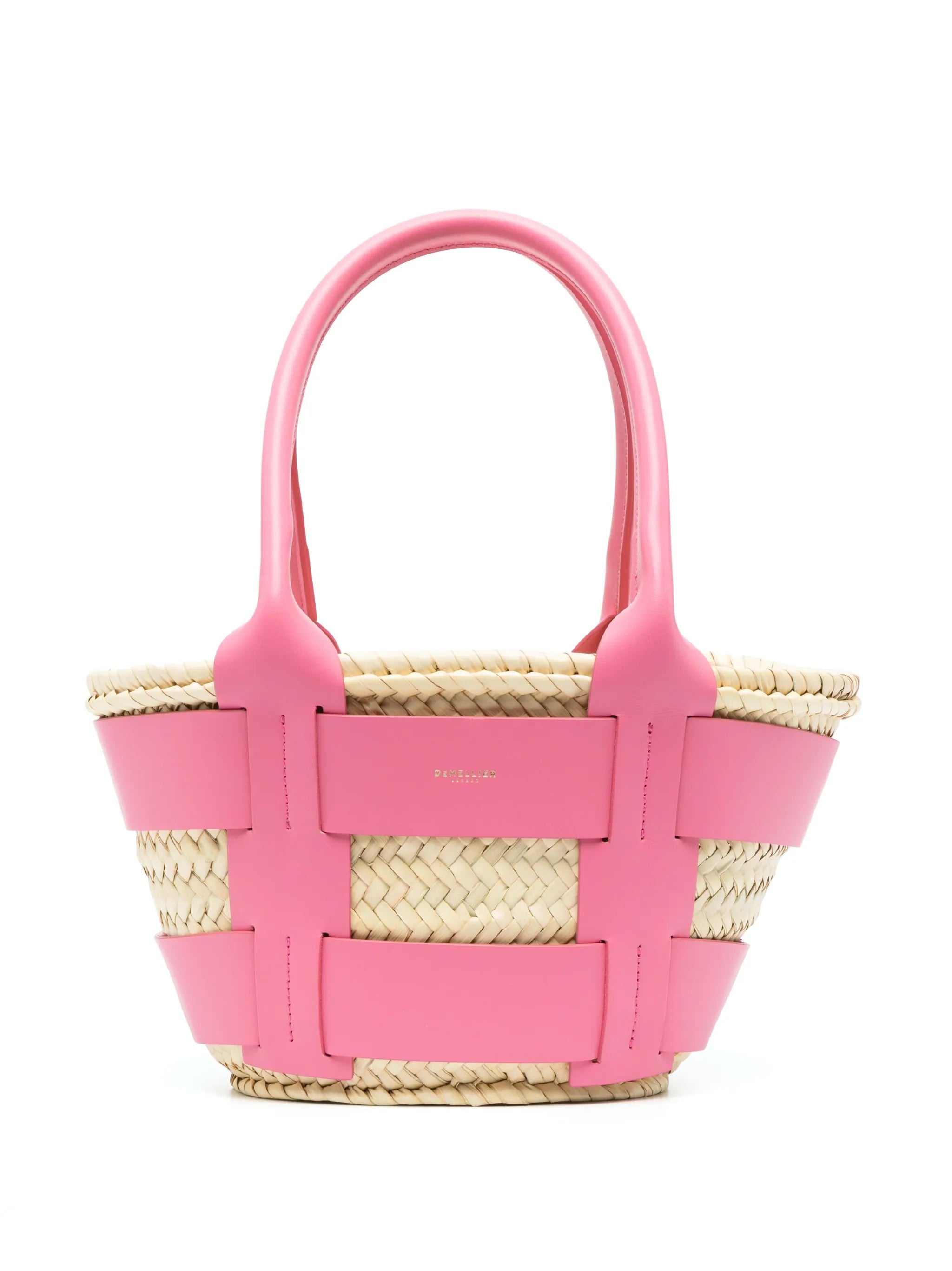 mini Santorini raffia tote bag