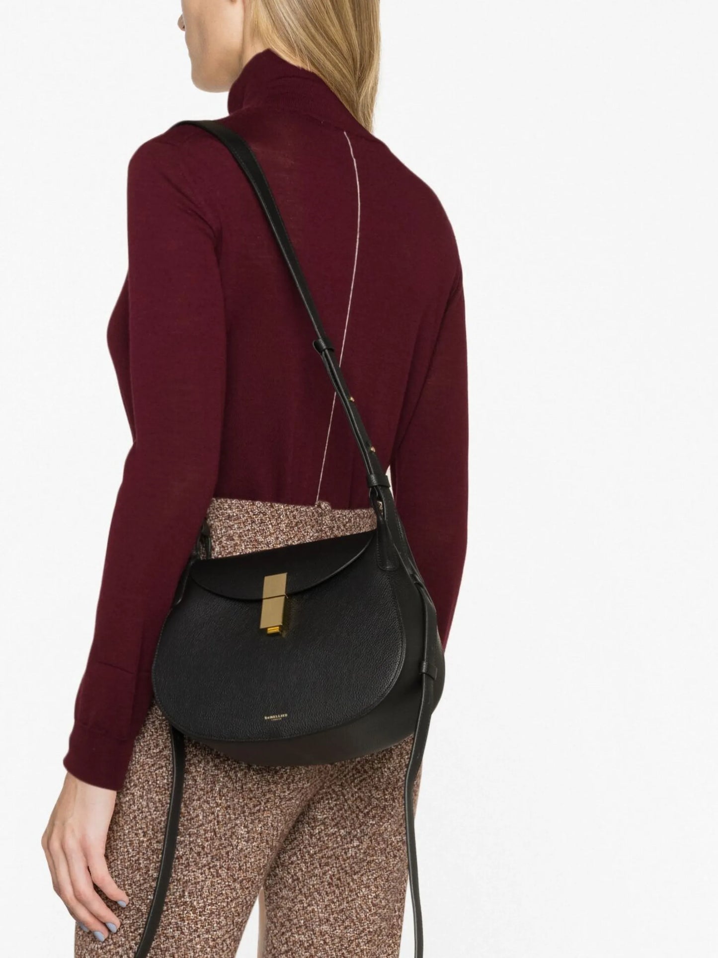 Lausanne grained crossbody bag