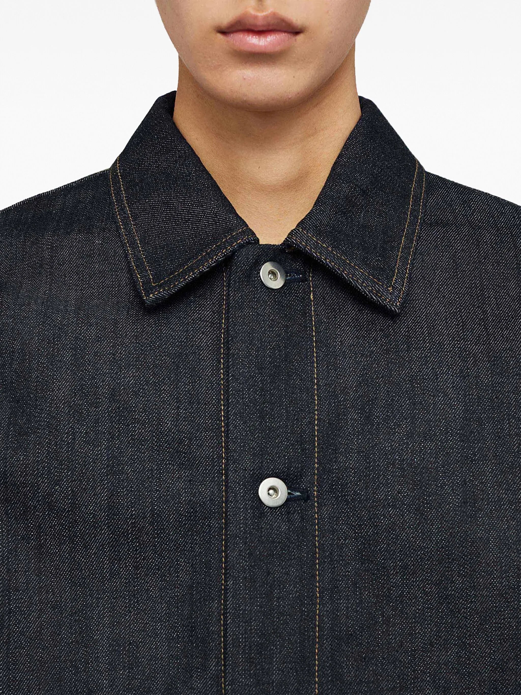 long-sleeve denim shirt