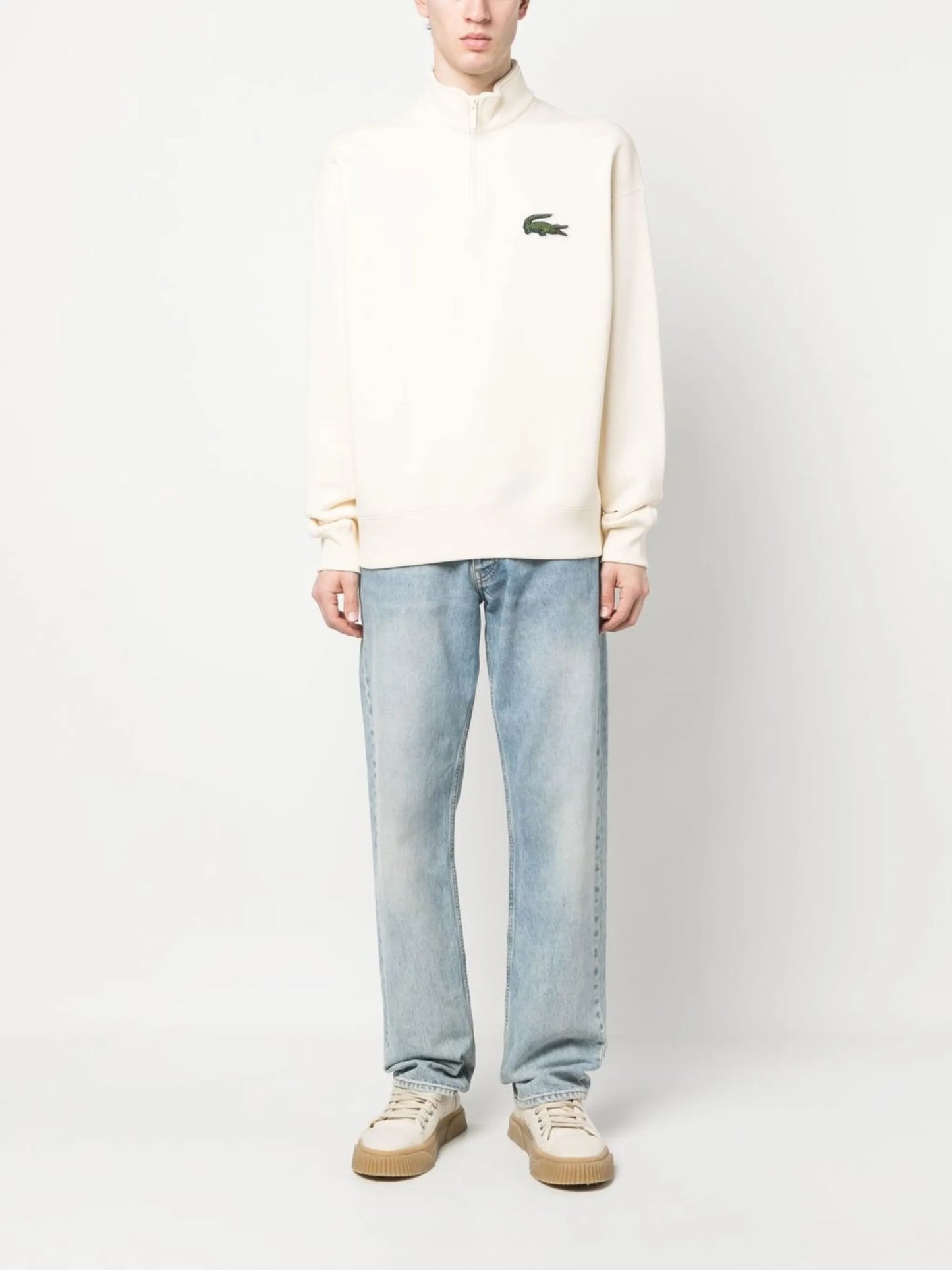 logo-patch high-neck sweatshirt
