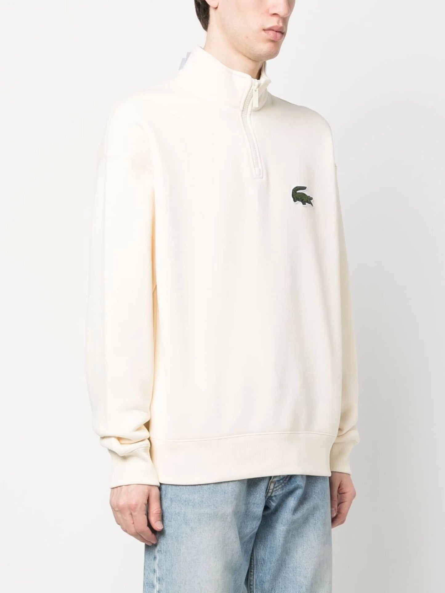 logo-patch high-neck sweatshirt