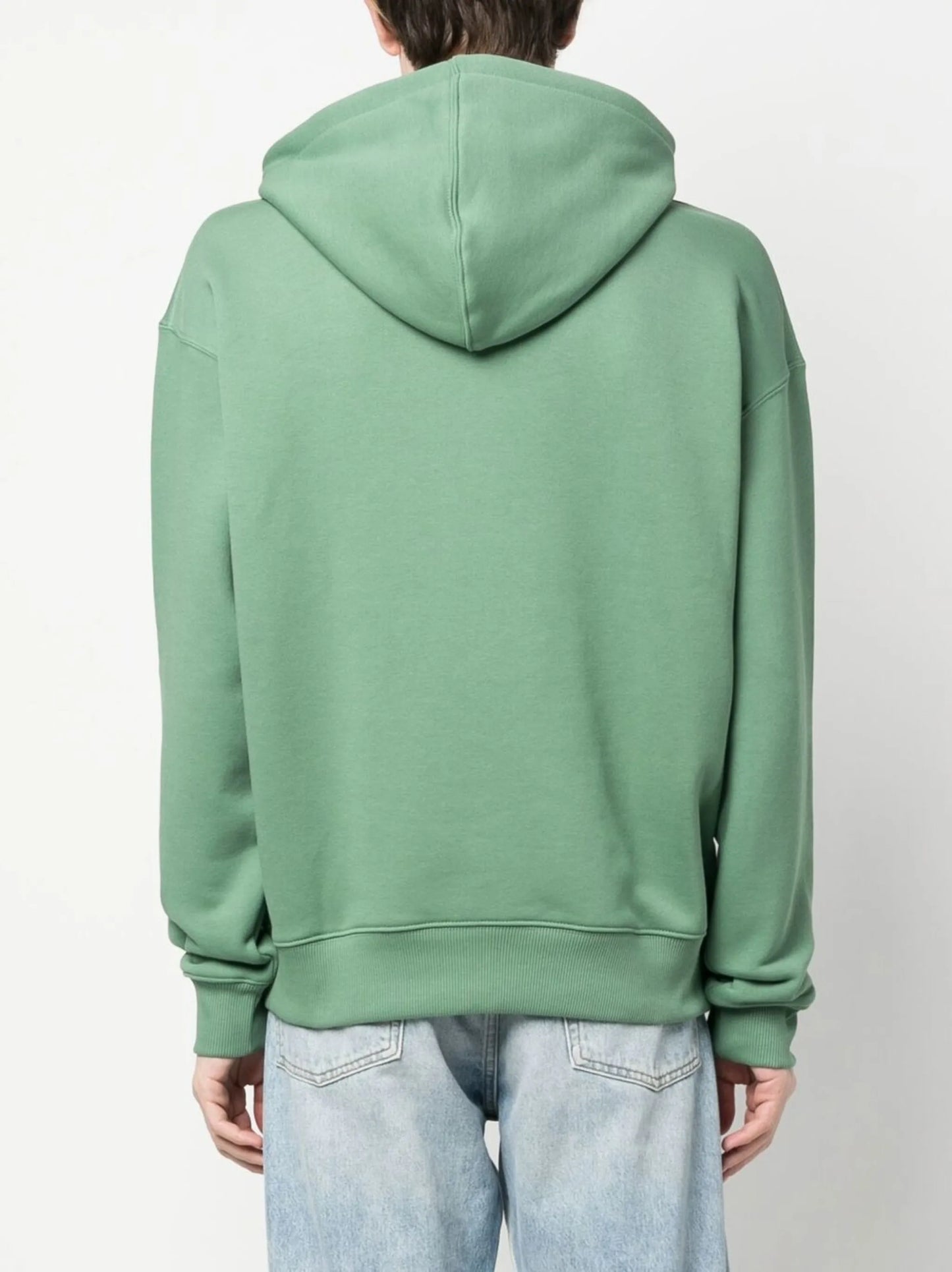 embroidered-logo cotton hoodie sweatshirt