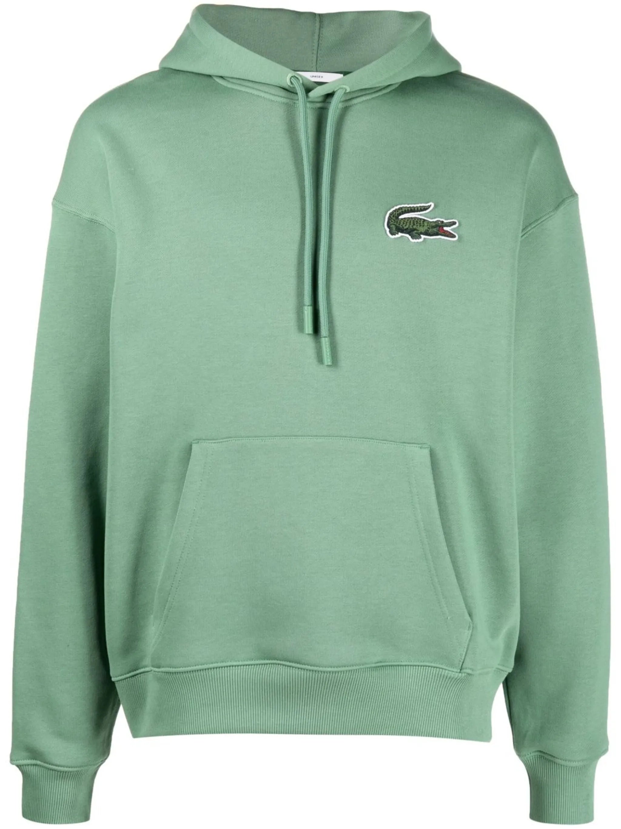 embroidered-logo cotton hoodie sweatshirt