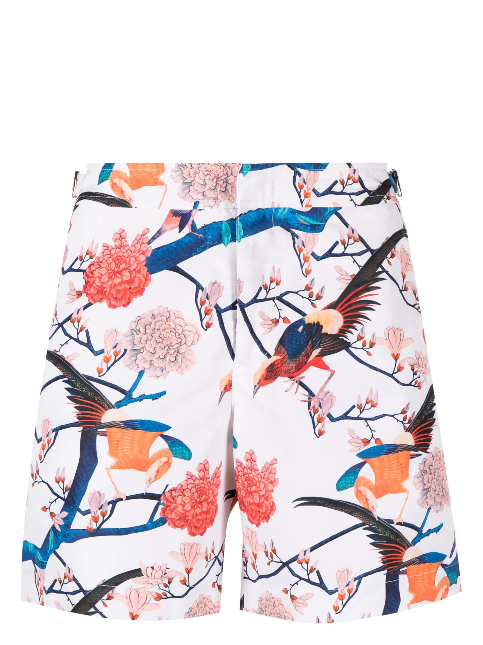 Bulldog graphic-print swim shorts