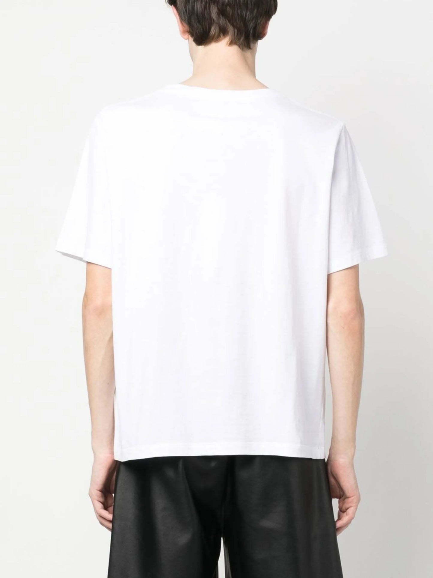 distressed logo-print detail T-shirt