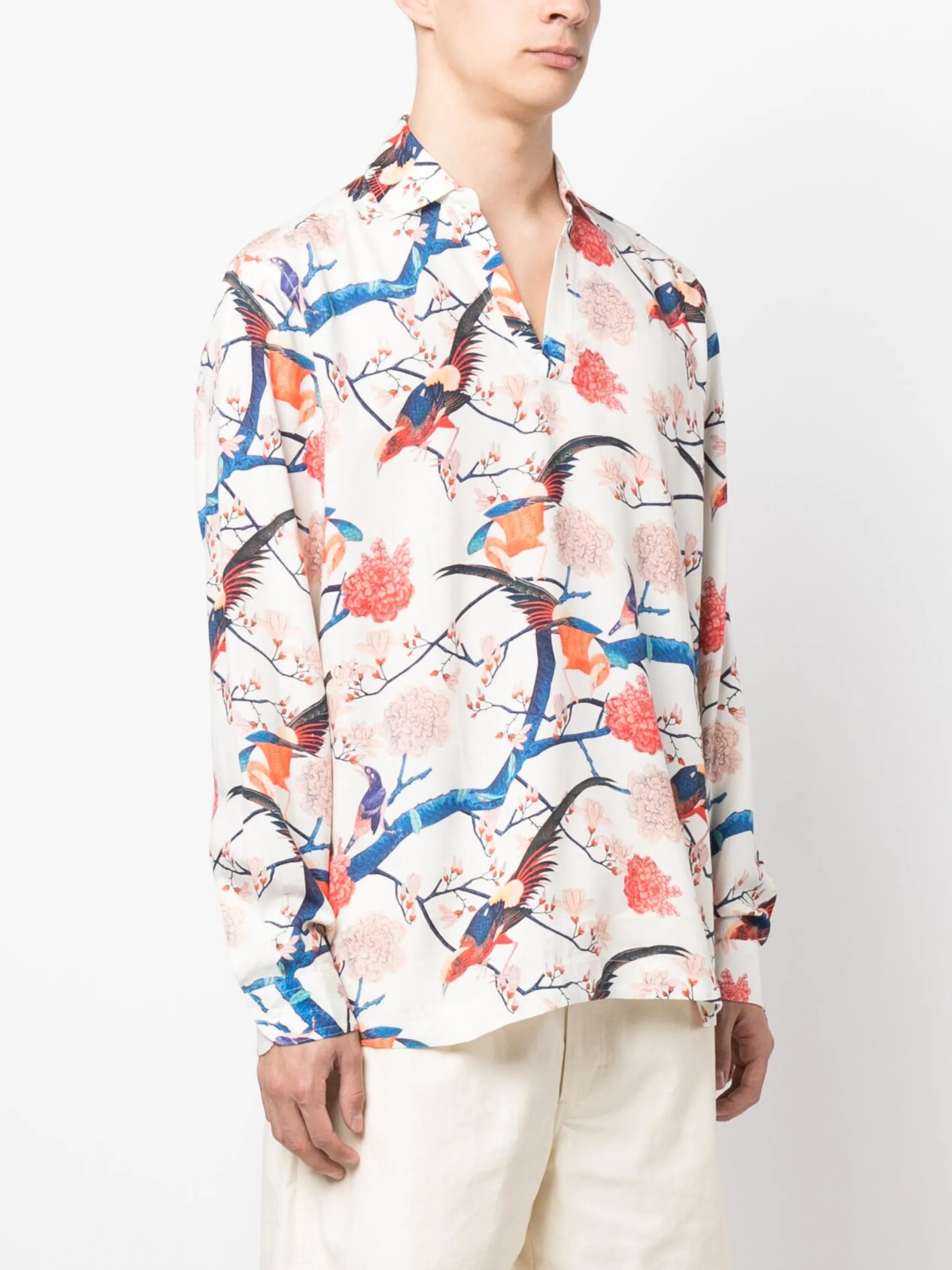 Ridley graphic-print long-sleeve shirt