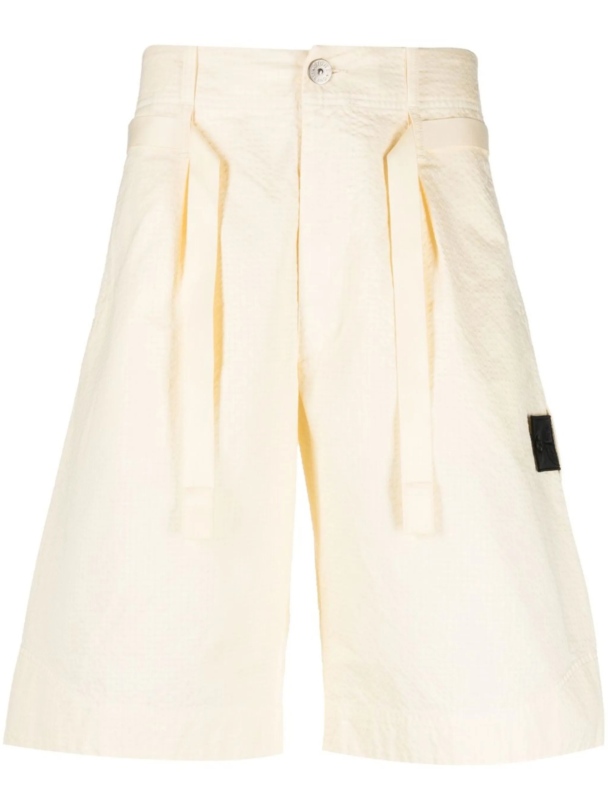 Compass-patch chino shorts