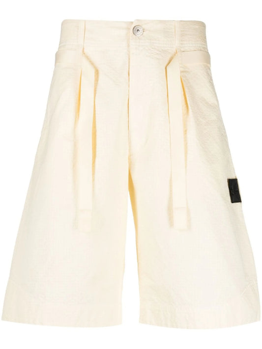Compass-patch chino shorts