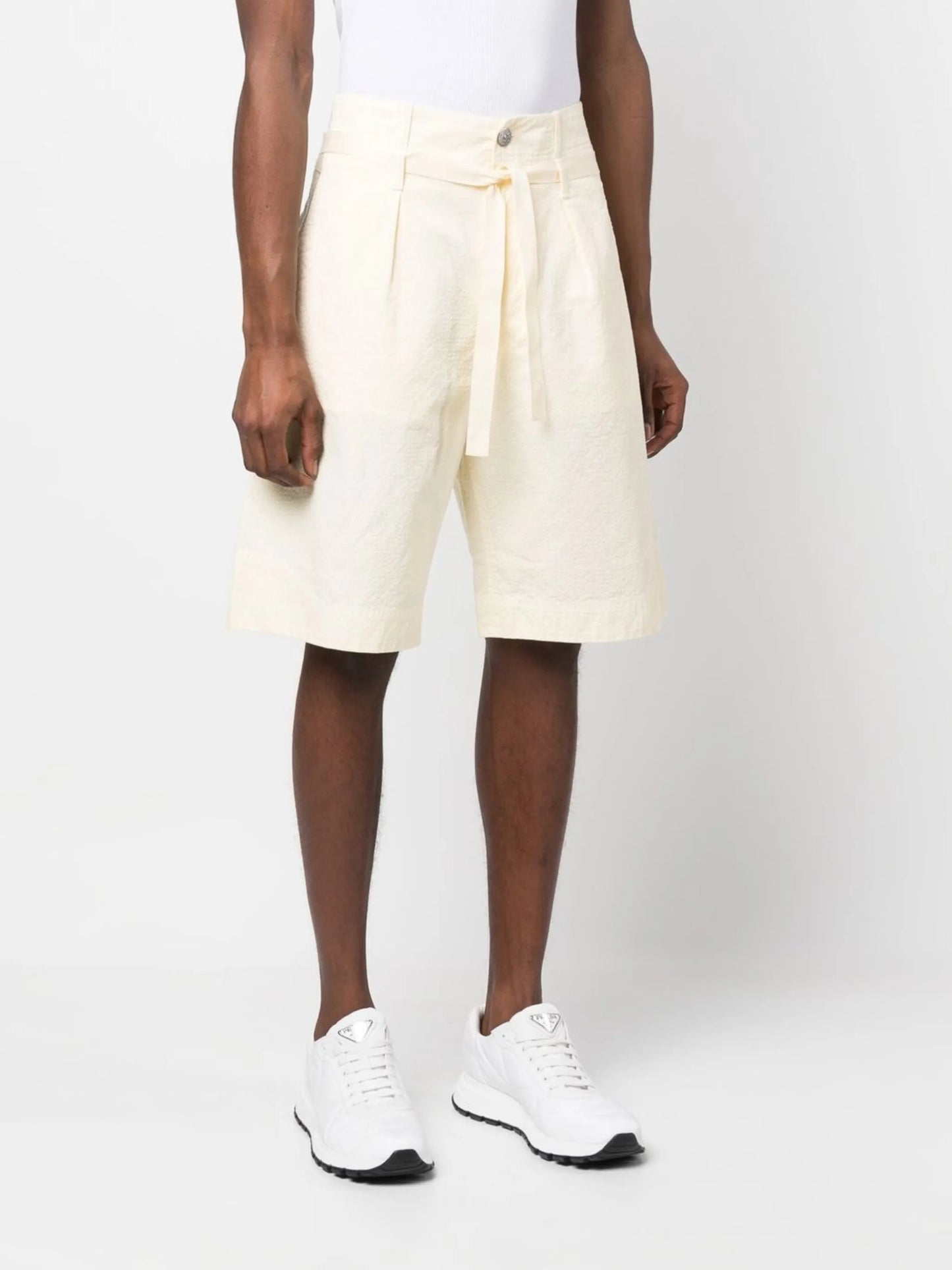 Compass-patch chino shorts
