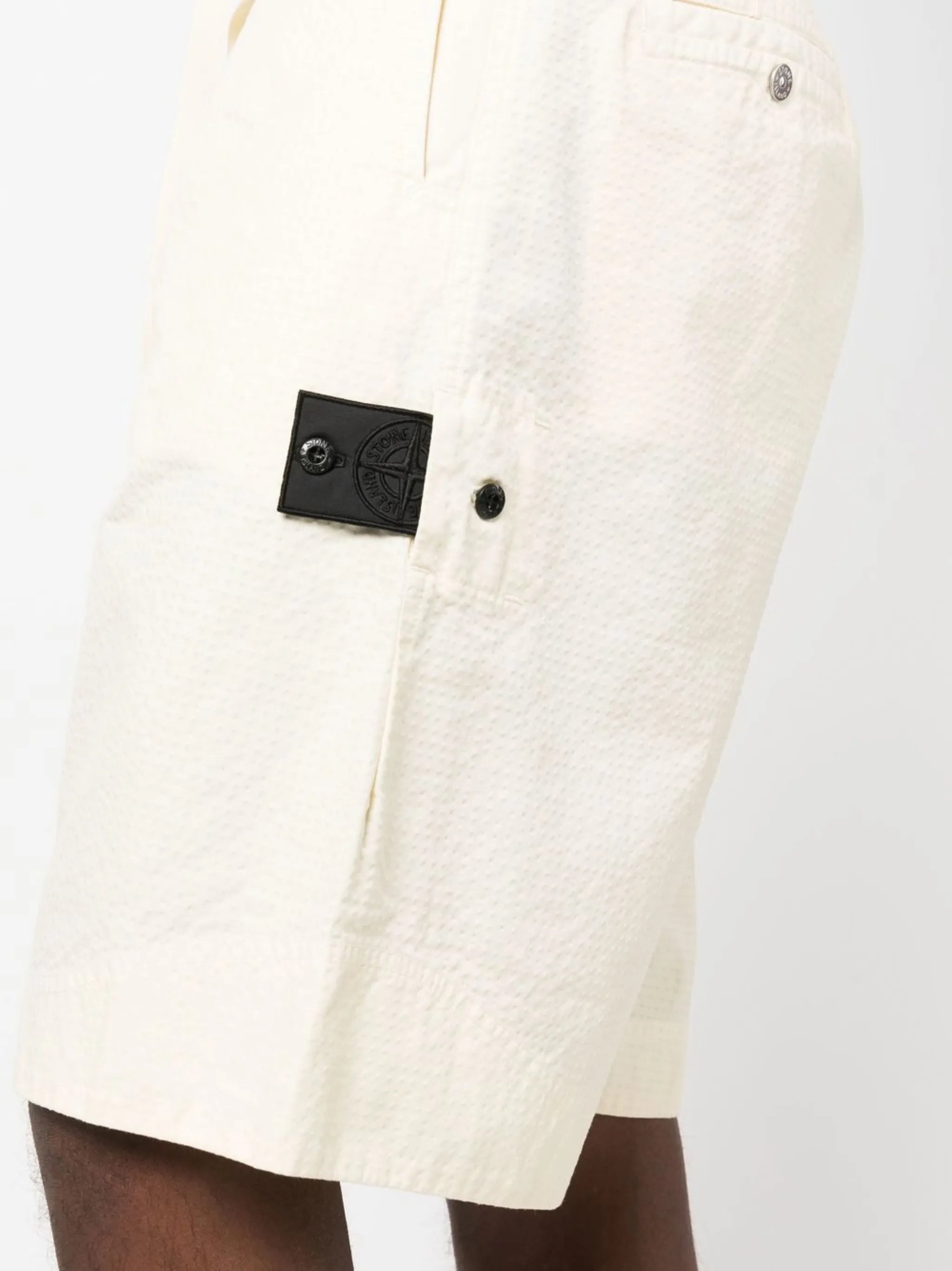 Compass-patch chino shorts