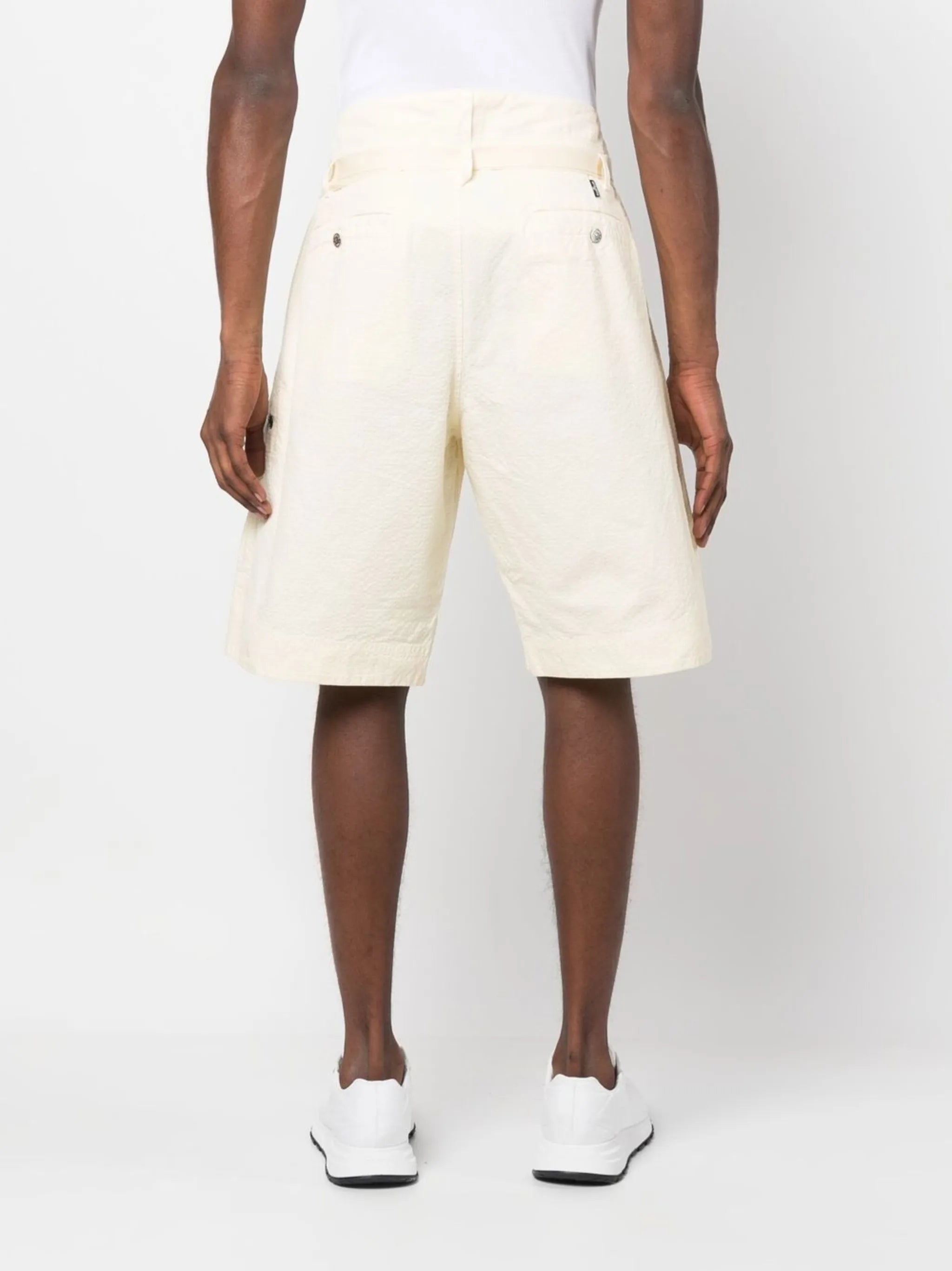 Compass-patch chino shorts