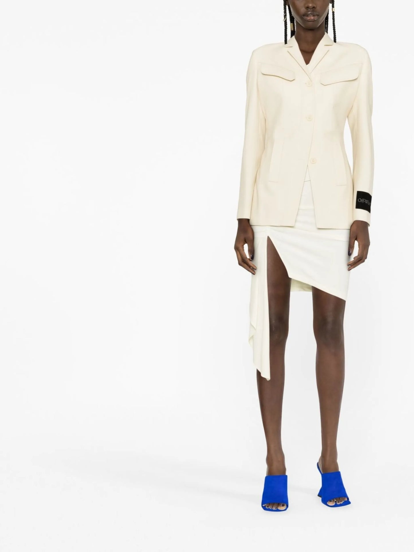 single-breasted wool blazer