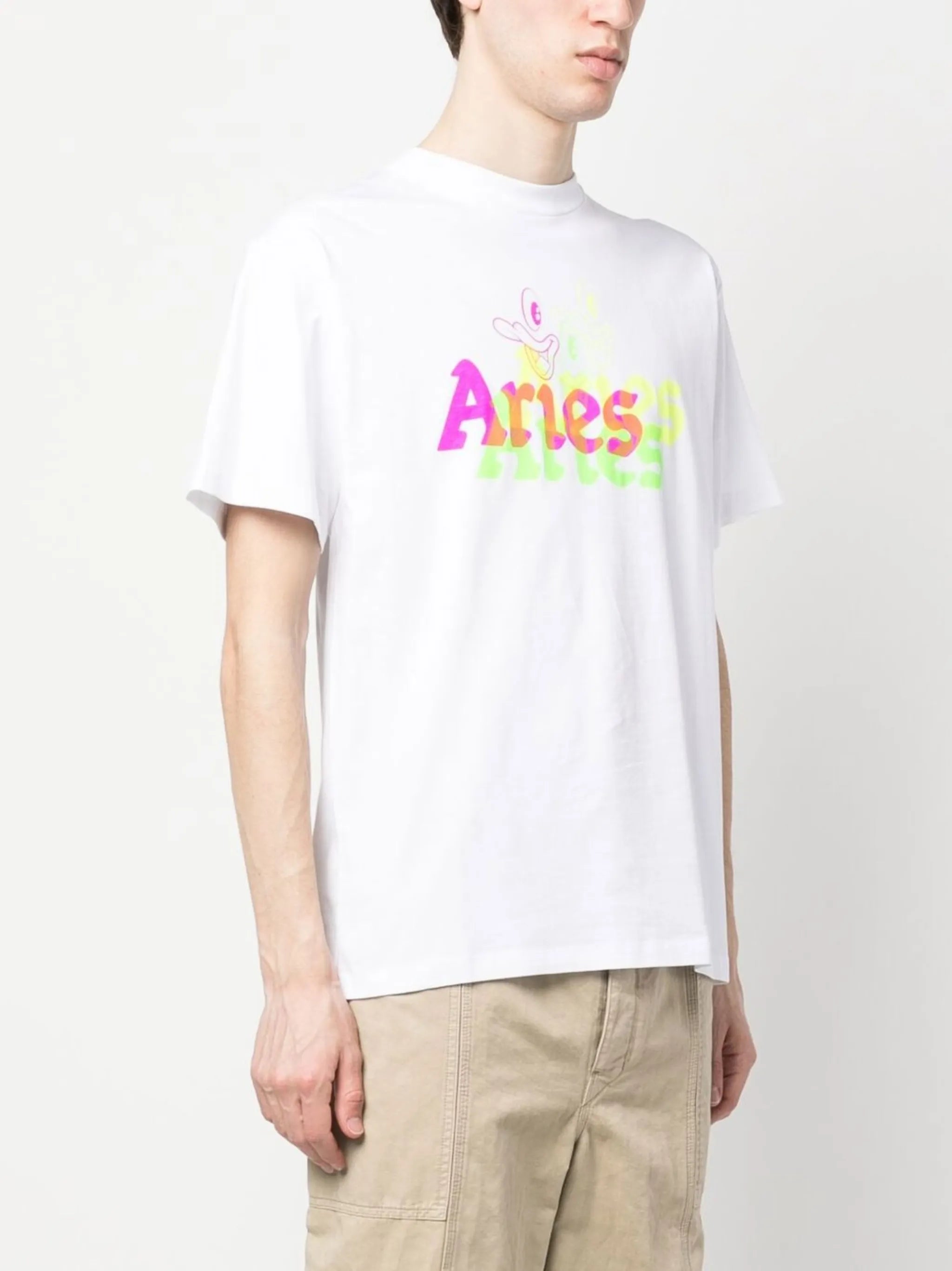 logo-print detail T-shirt