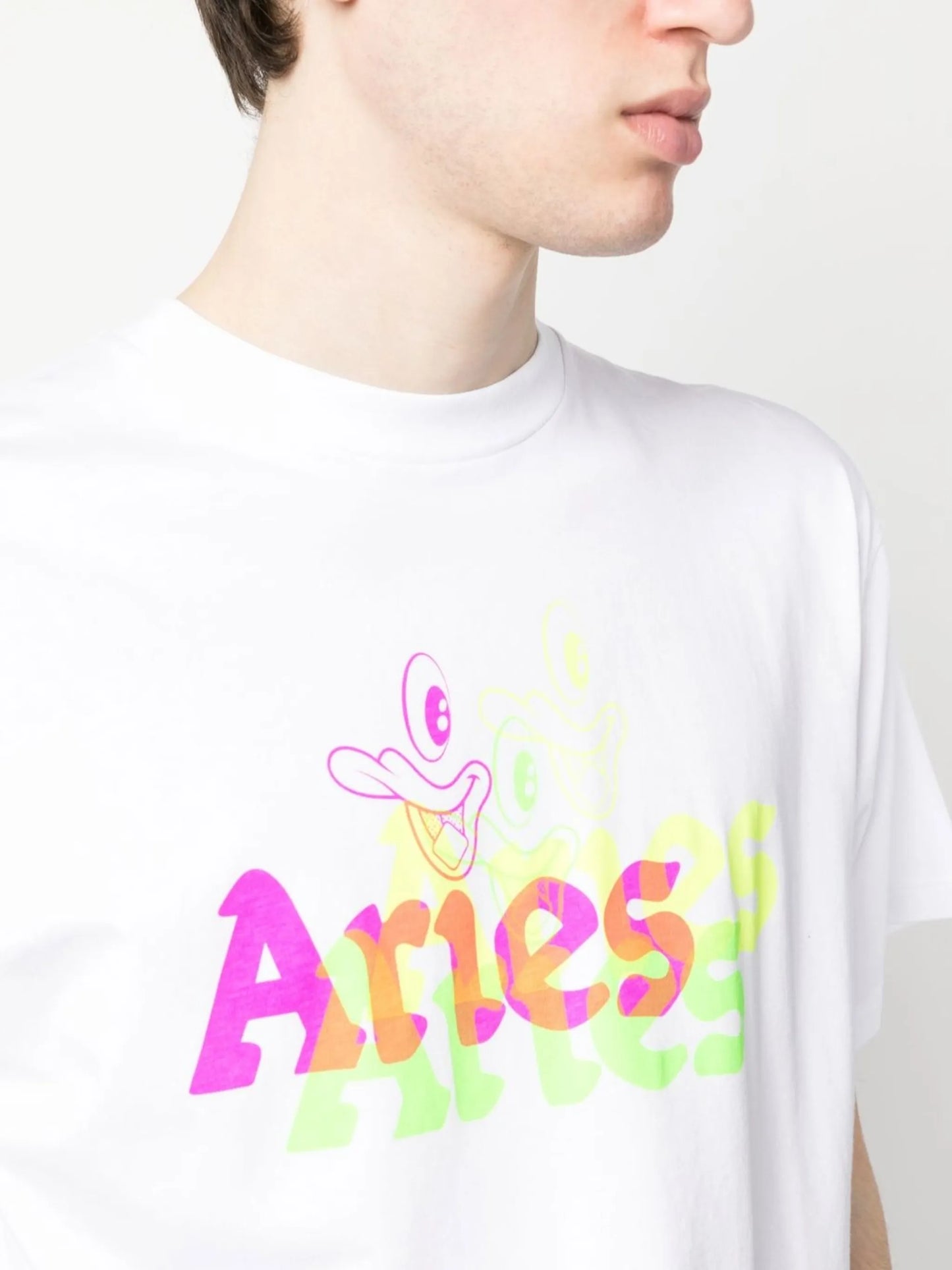 logo-print detail T-shirt