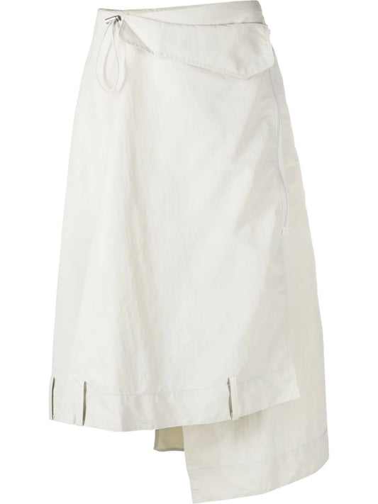 asymmetric midi skirt