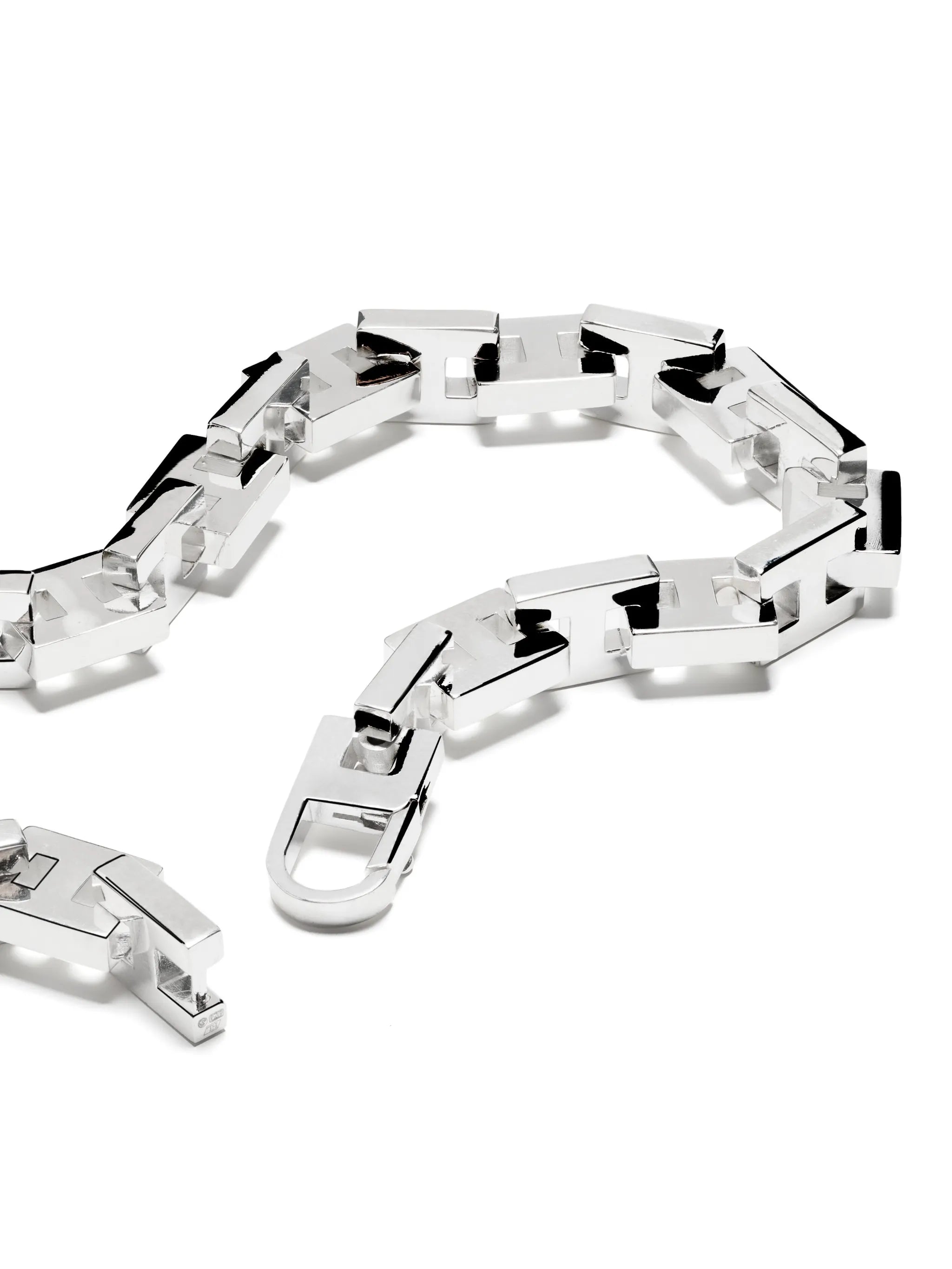 H logo-plaque choker-chain necklace