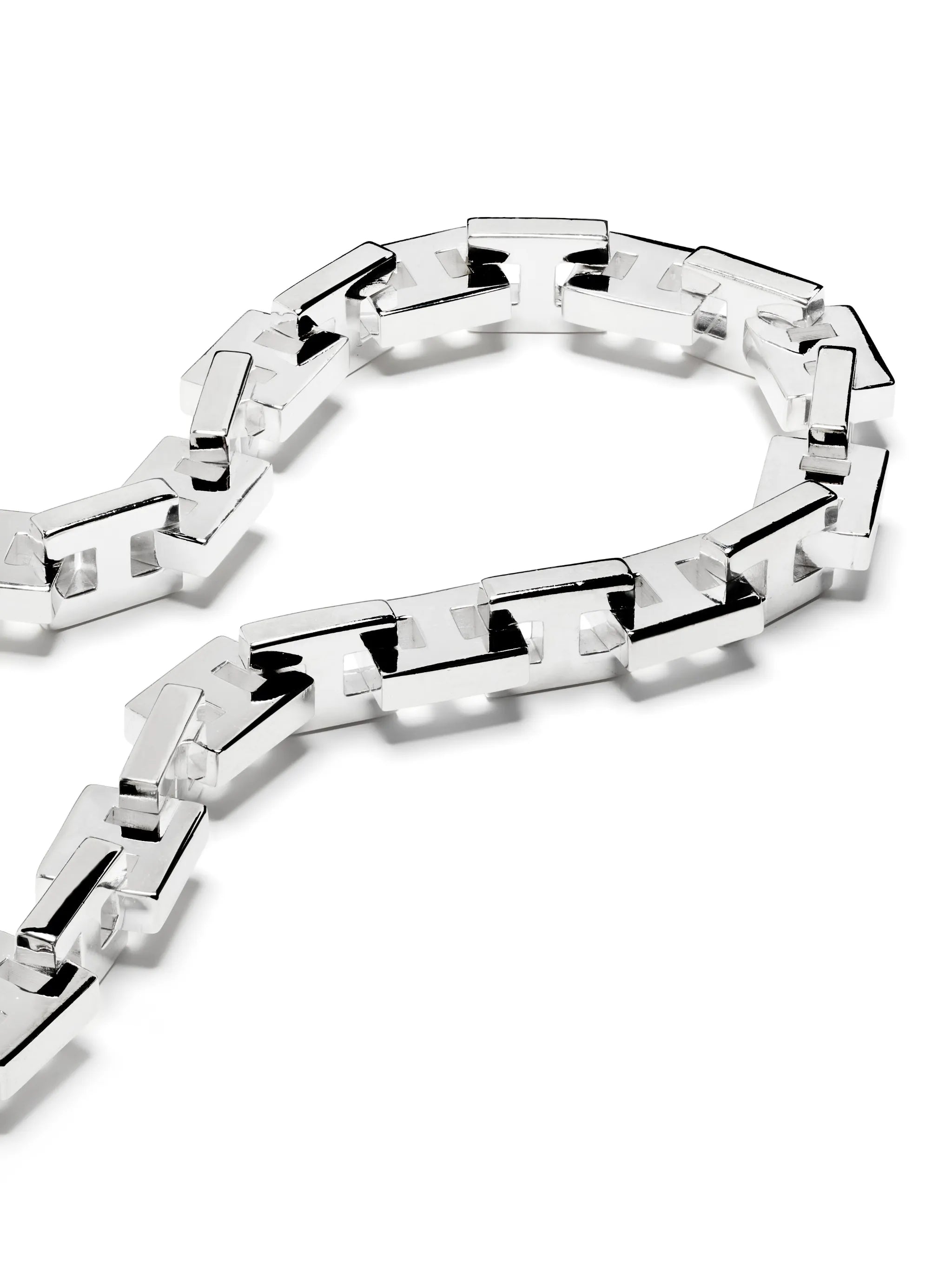 H logo-plaque choker-chain necklace