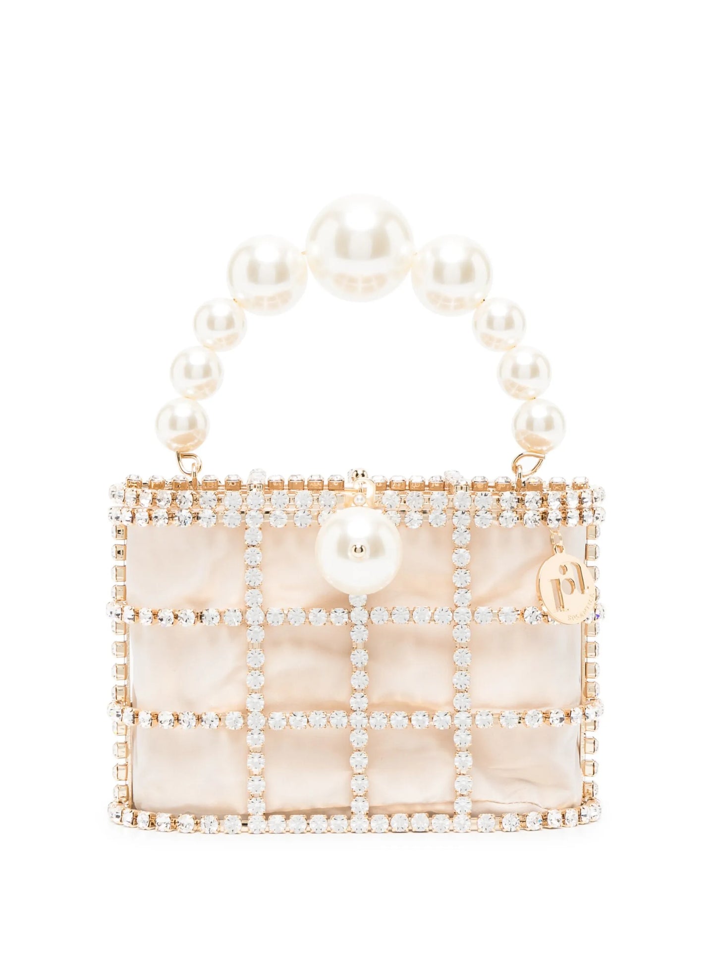 Holli faux pearl-embellished mini bag