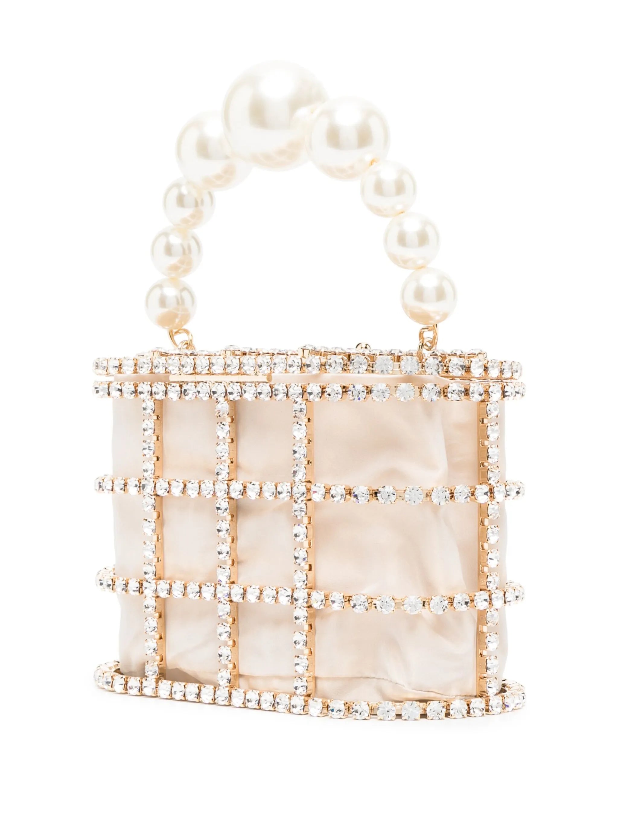Holli faux pearl-embellished mini bag