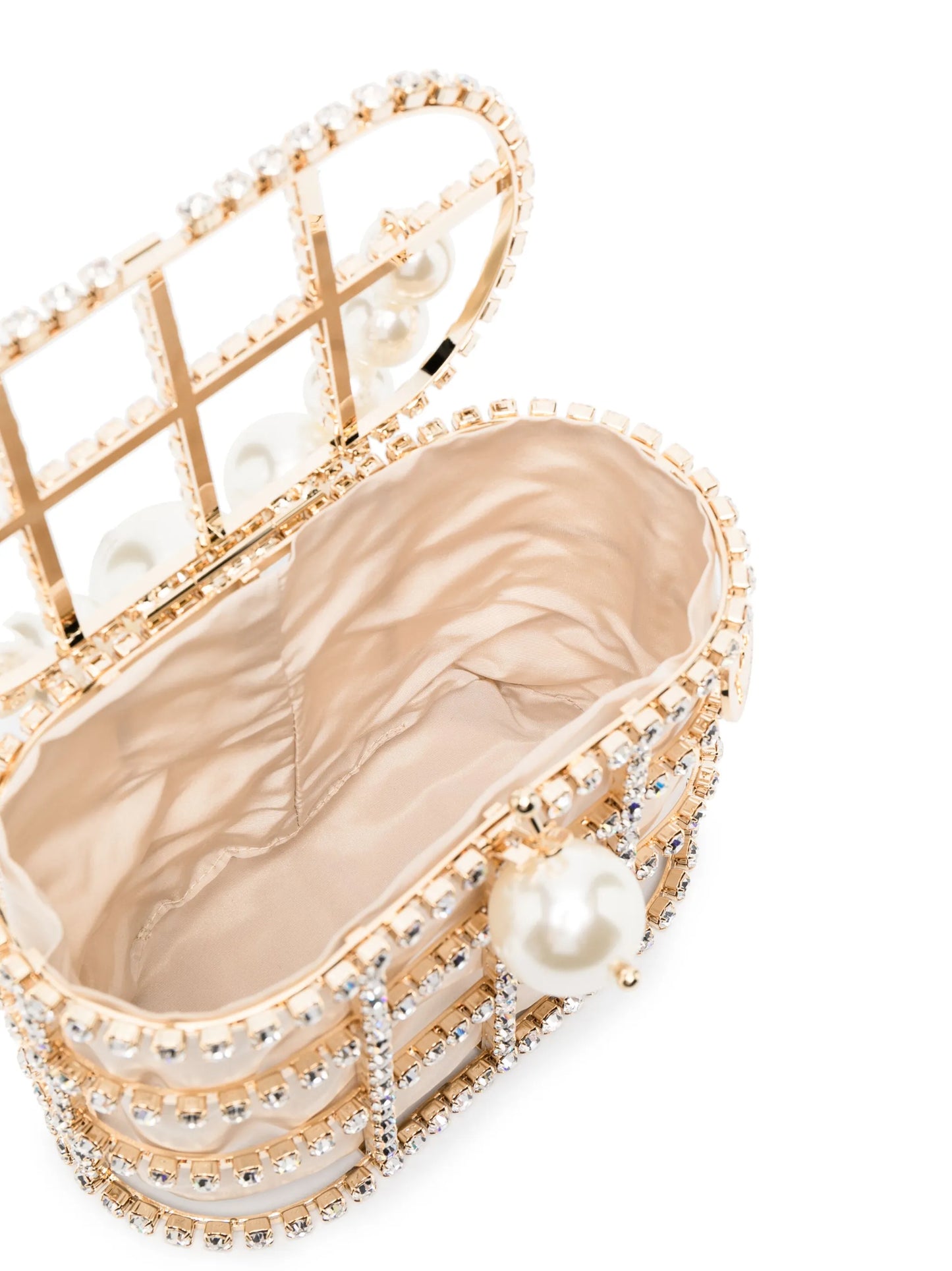 Holli faux pearl-embellished mini bag