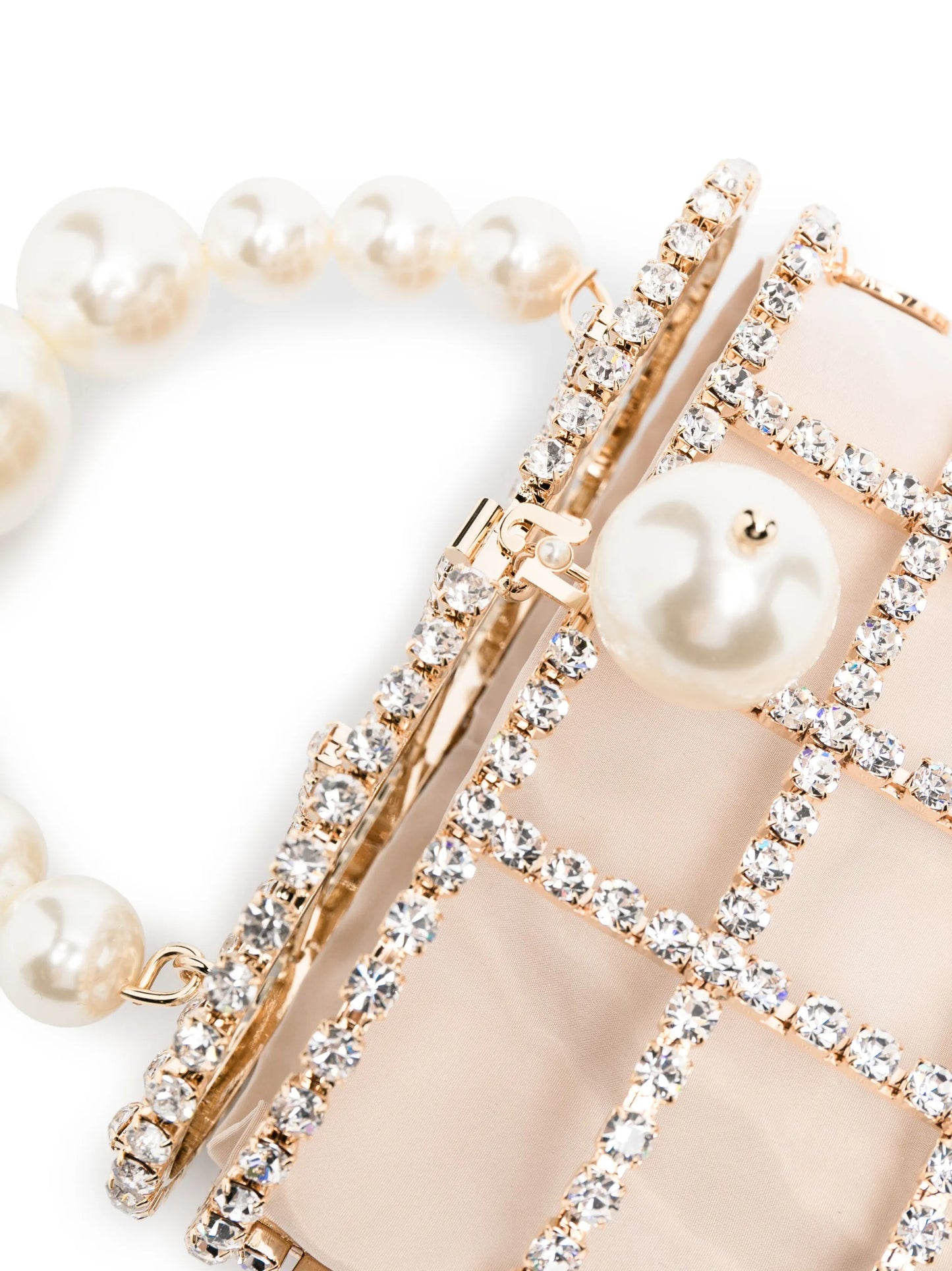 Holli faux pearl-embellished mini bag