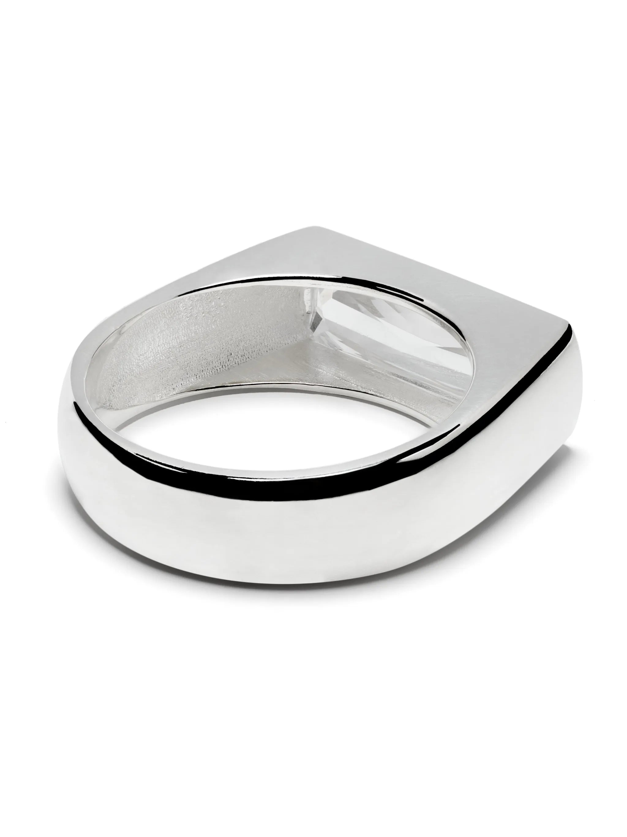 Baguette crystal-embellished ring