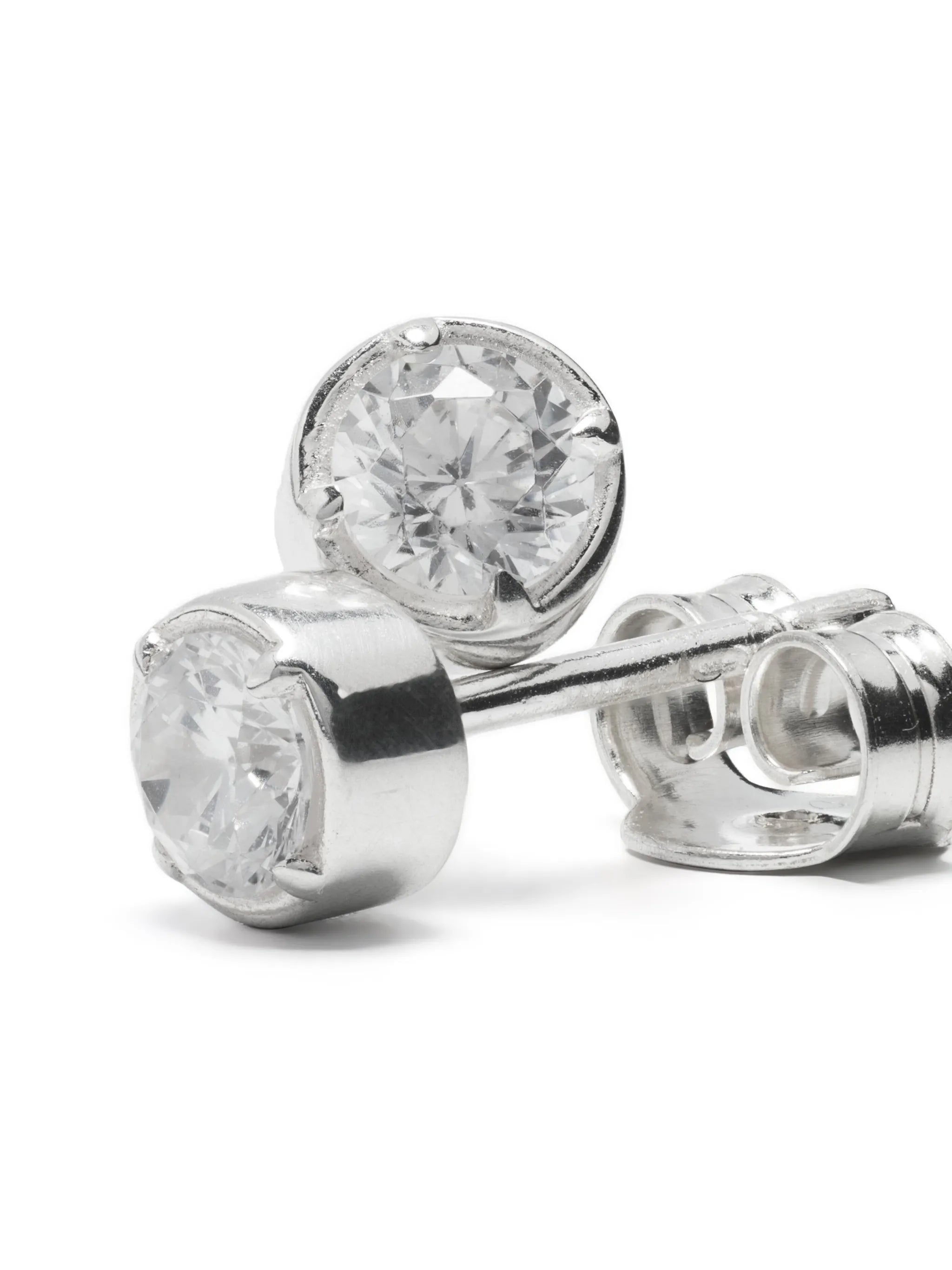 cubic zirconia stud earrings