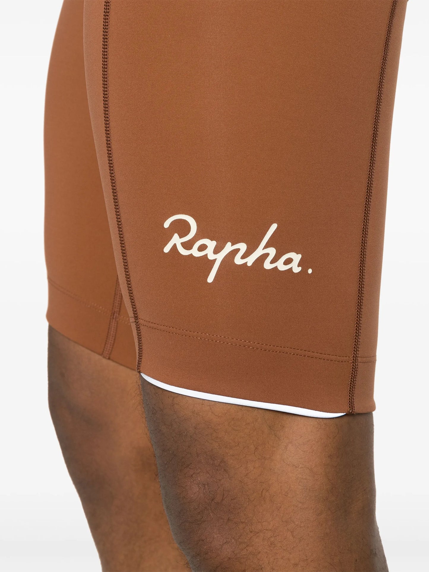 logo-print padded bib shorts
