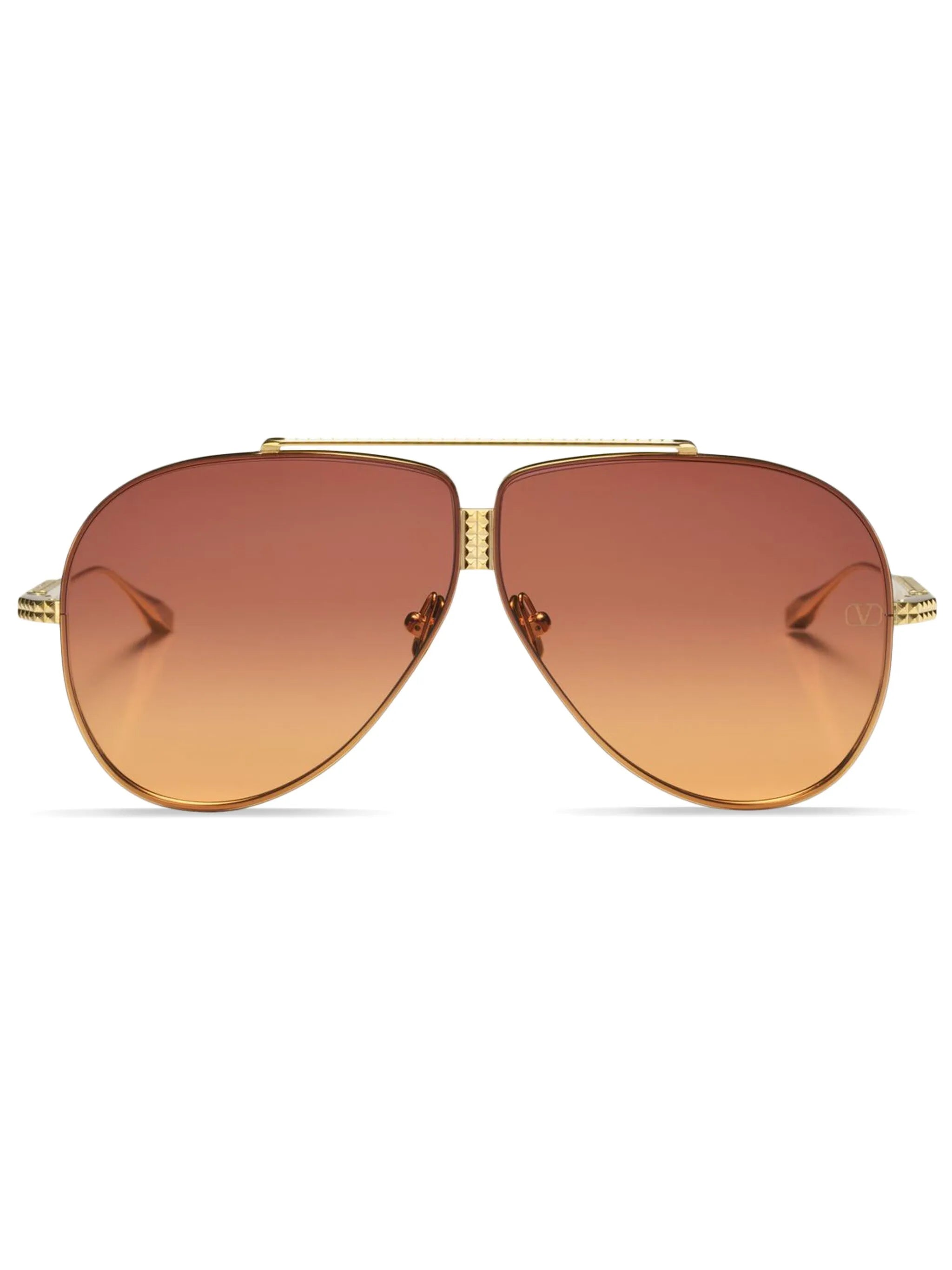 Rockstud pilot-frame sunglasses