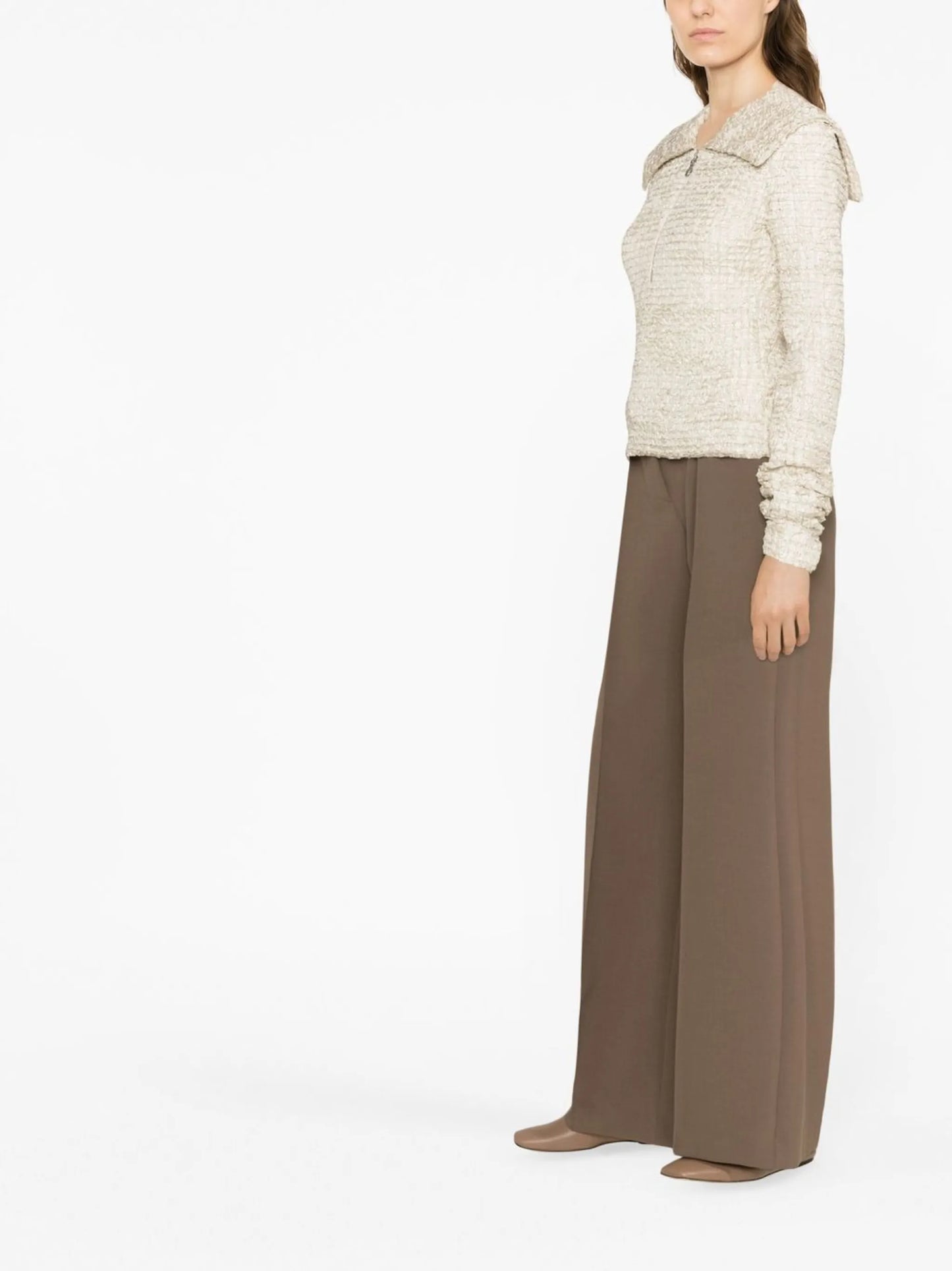 Leiko dribbled ribbon top