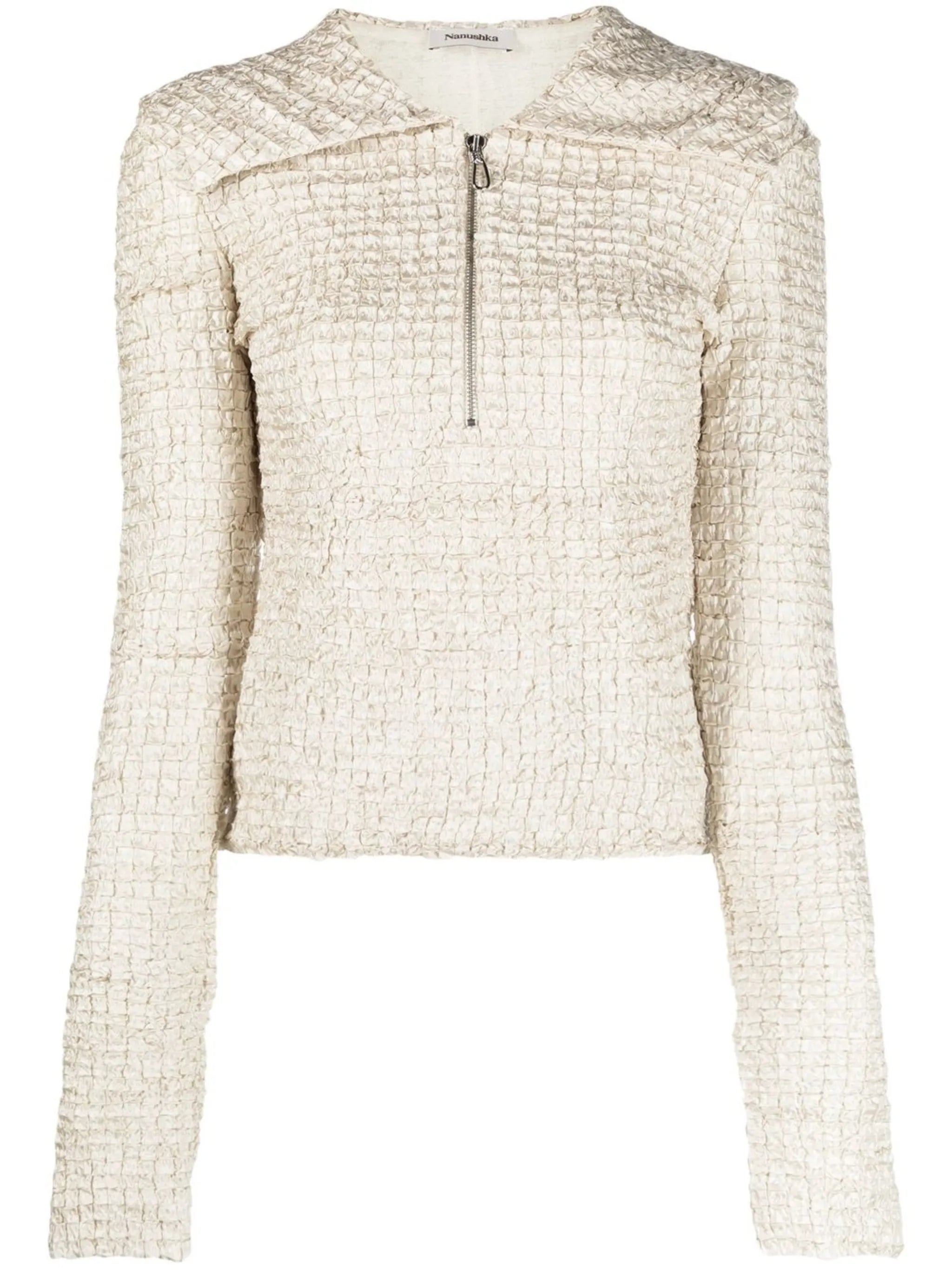 Leiko dribbled ribbon top