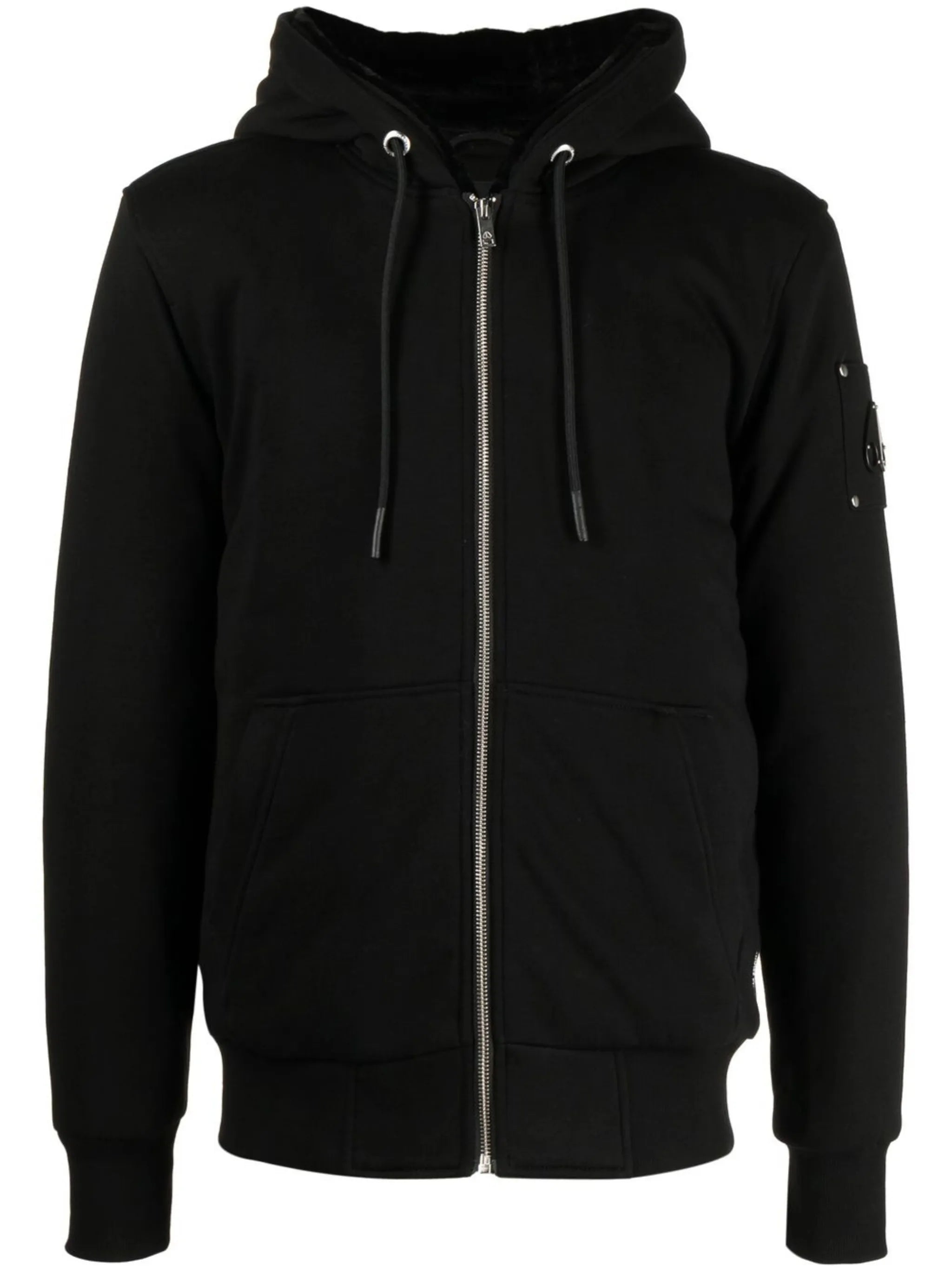 Linden Bunny logo-plaque zip-up hoodie