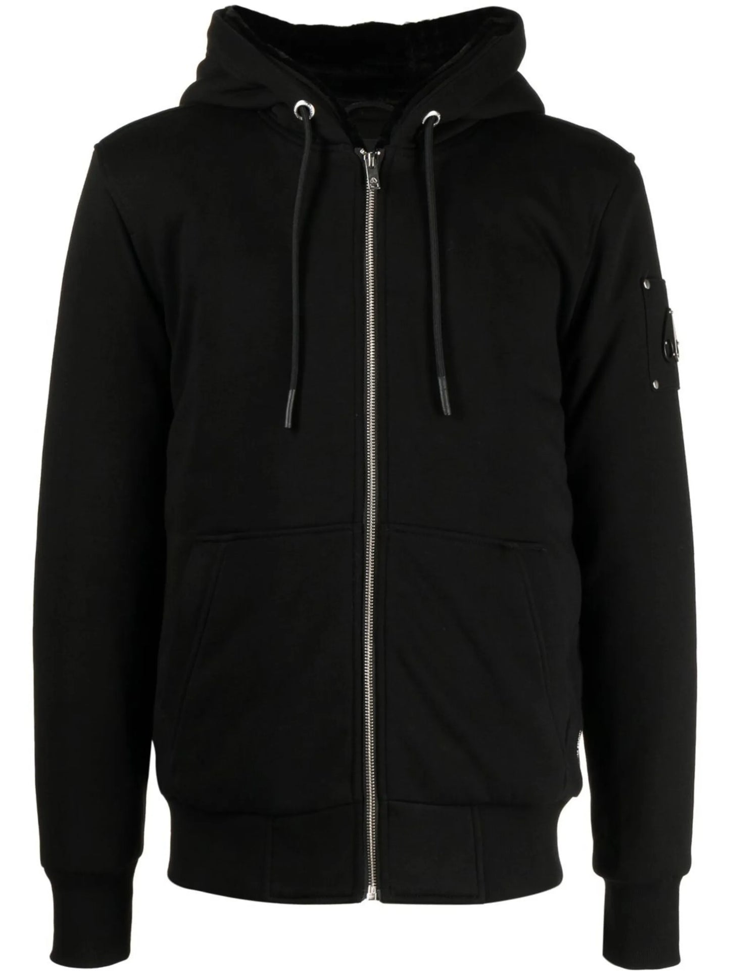 Linden Bunny logo-plaque zip-up hoodie