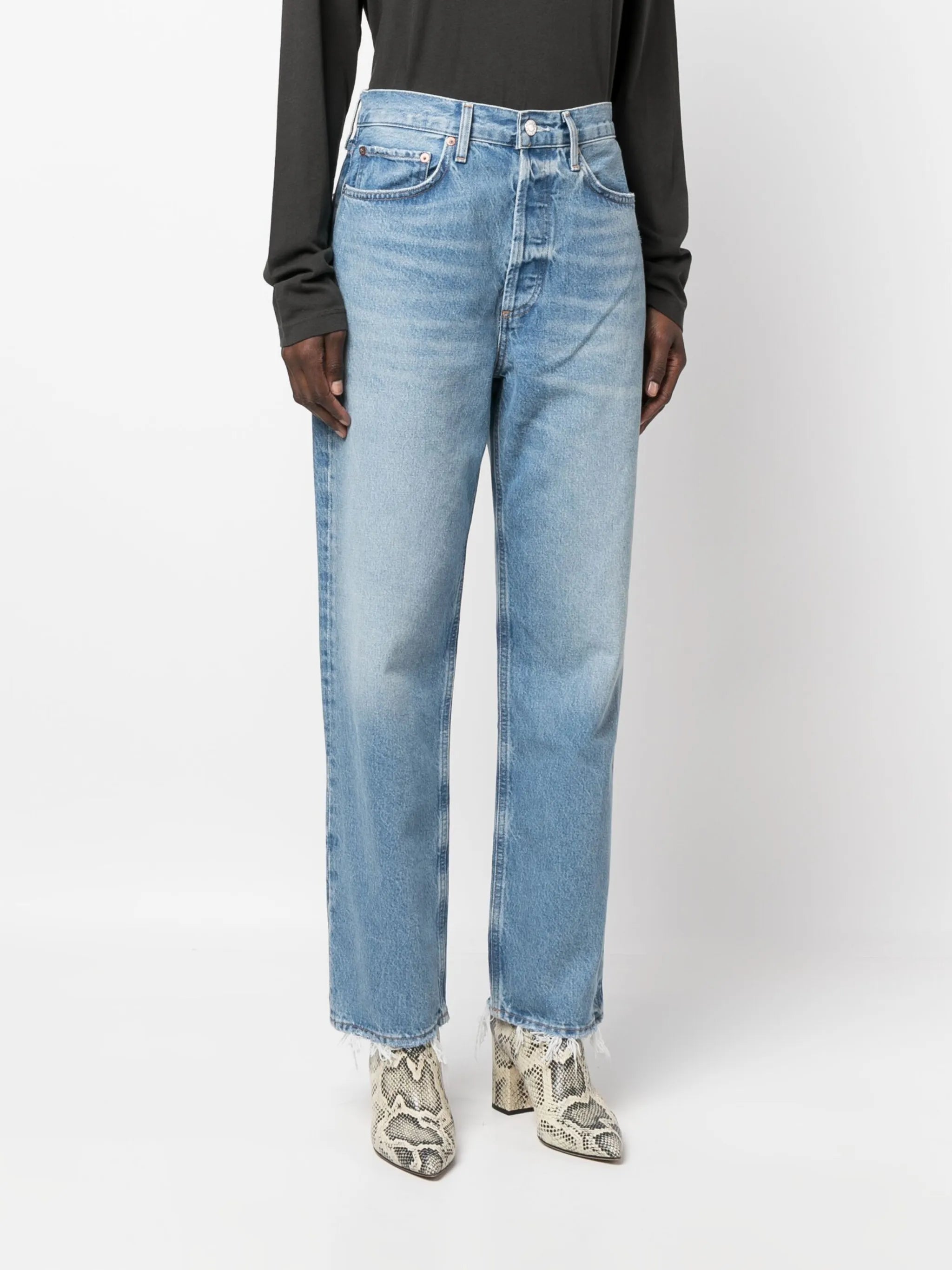 straight-leg boyfriend jeans