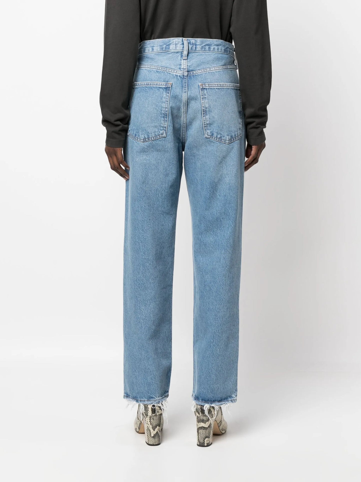 straight-leg boyfriend jeans