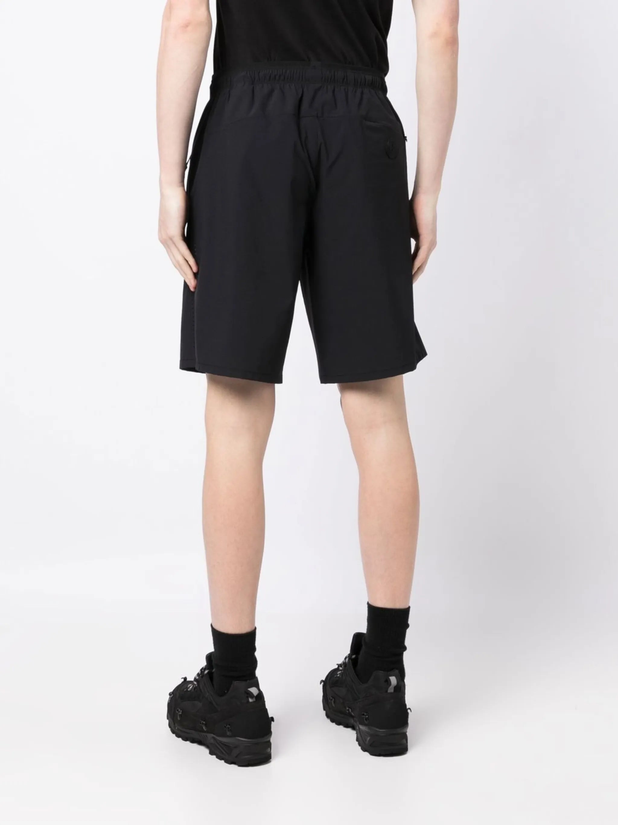 logo-print track shorts