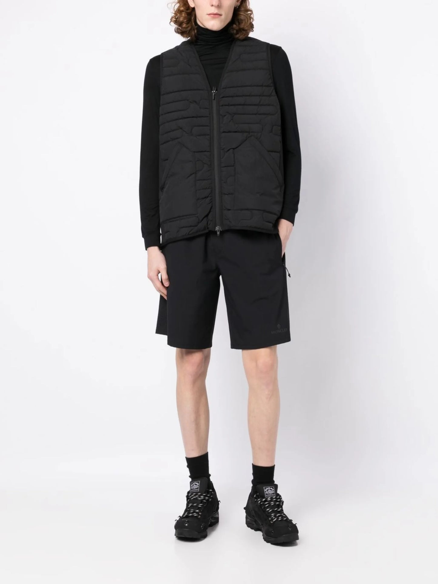logo-print track shorts
