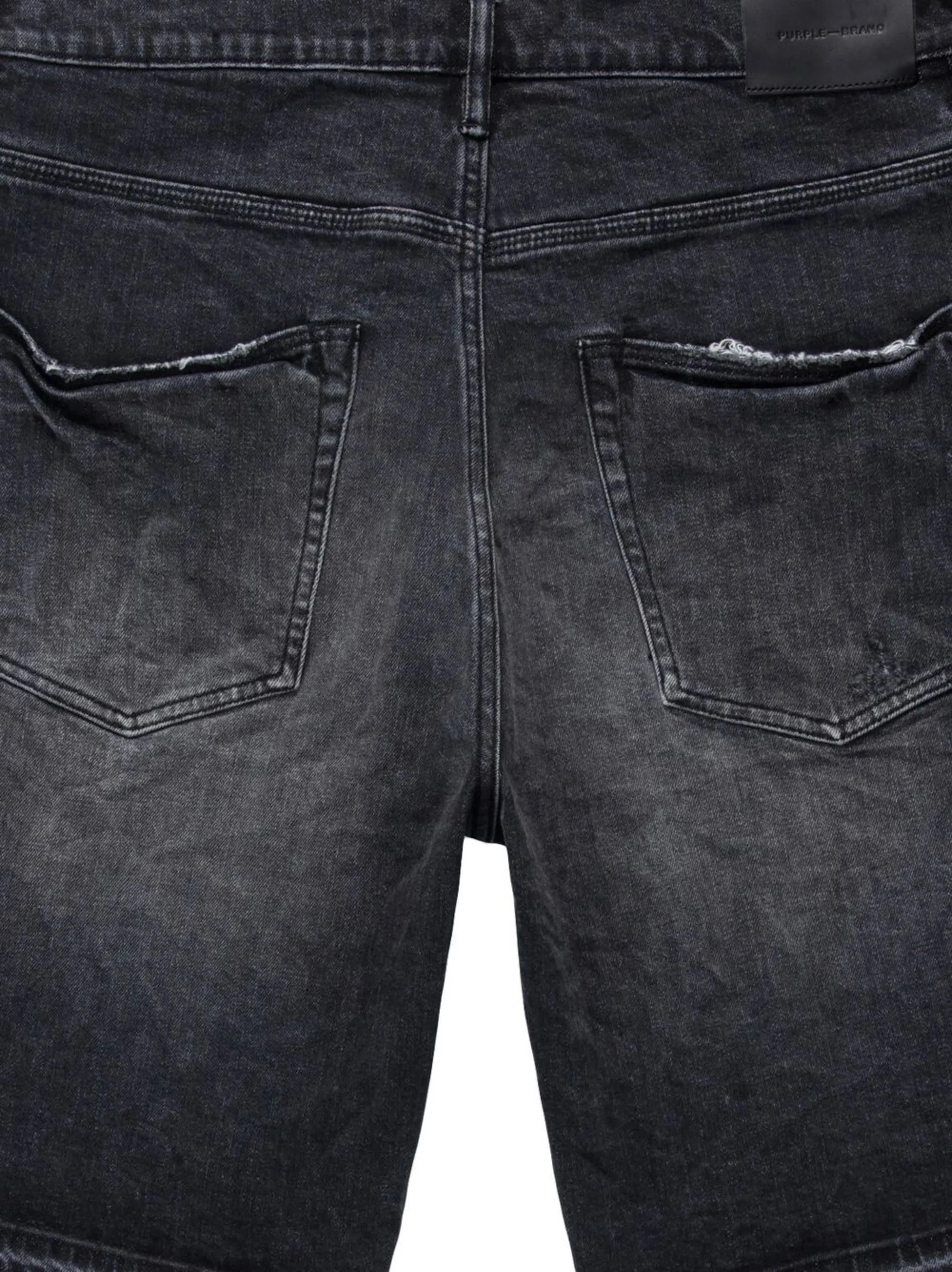 distressed denim shorts