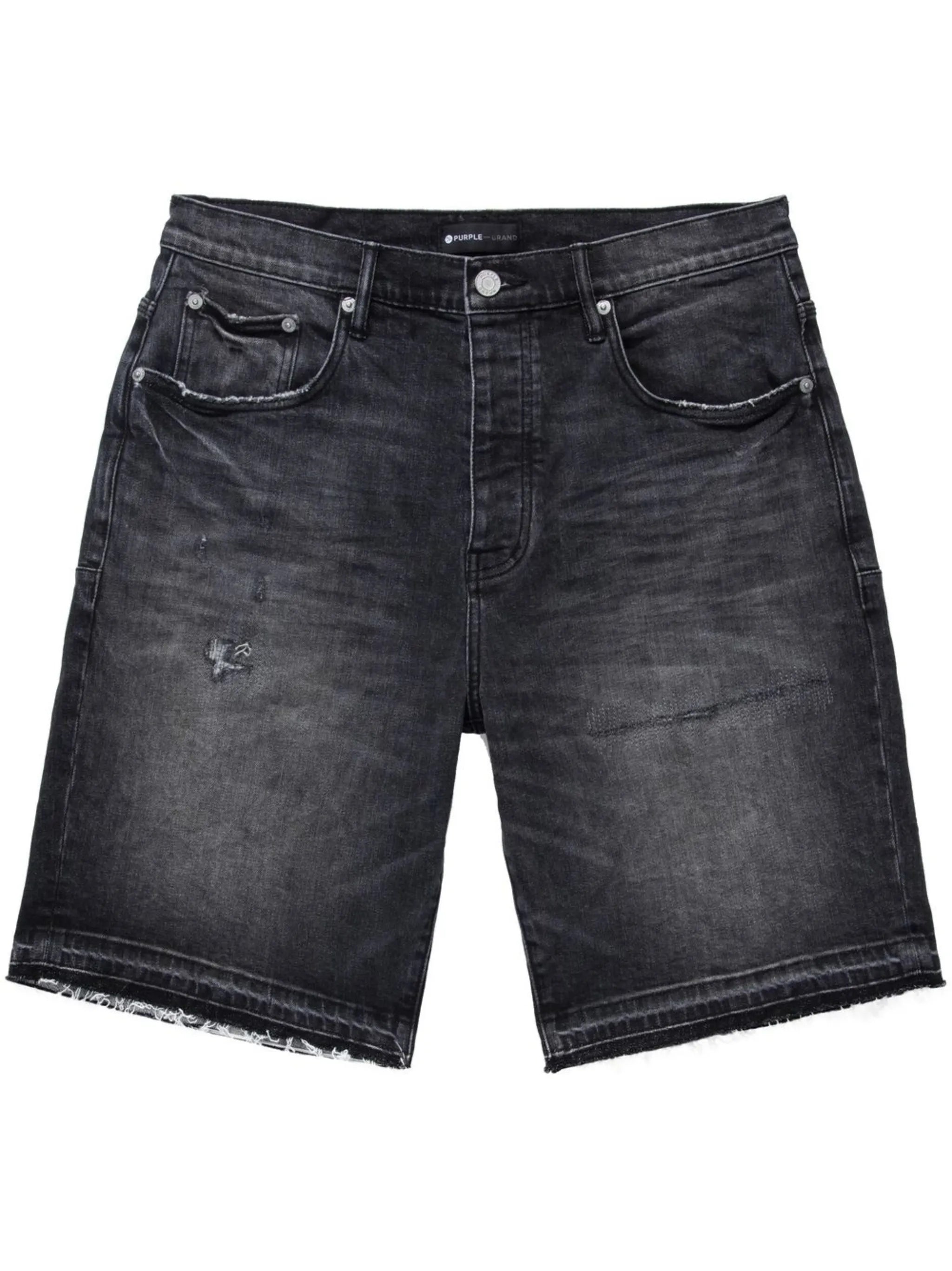distressed denim shorts