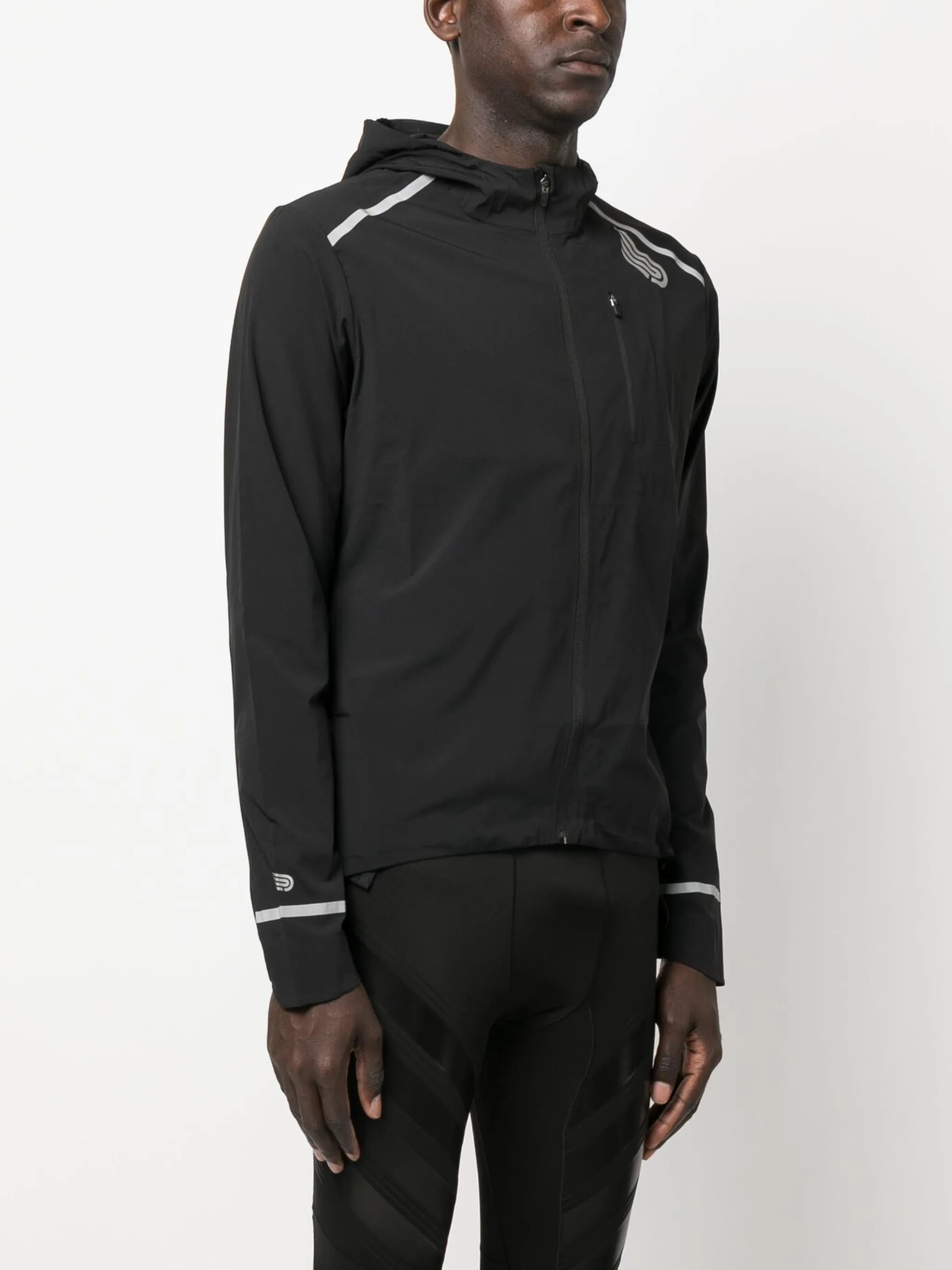 logo-print performance jacket