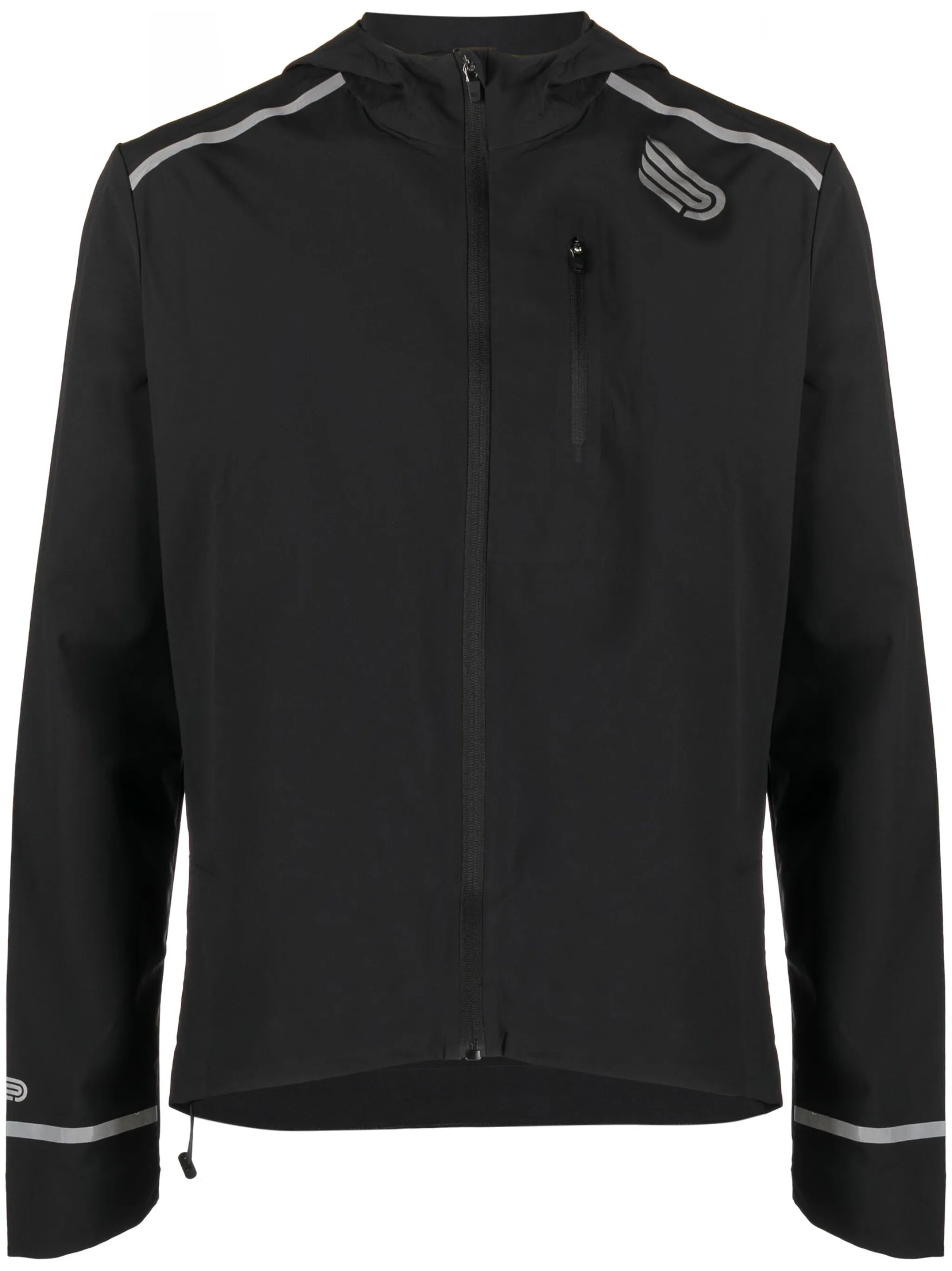 logo-print performance jacket