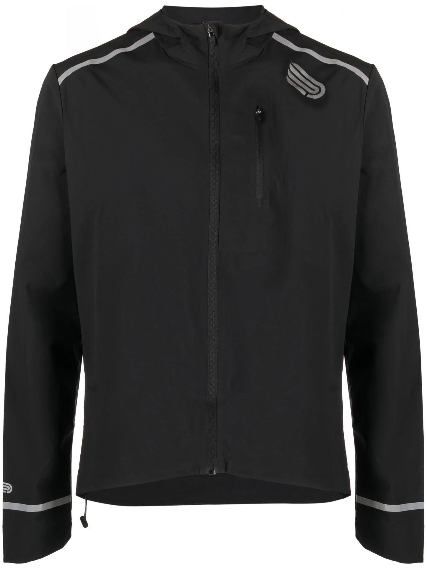 logo-print performance jacket
