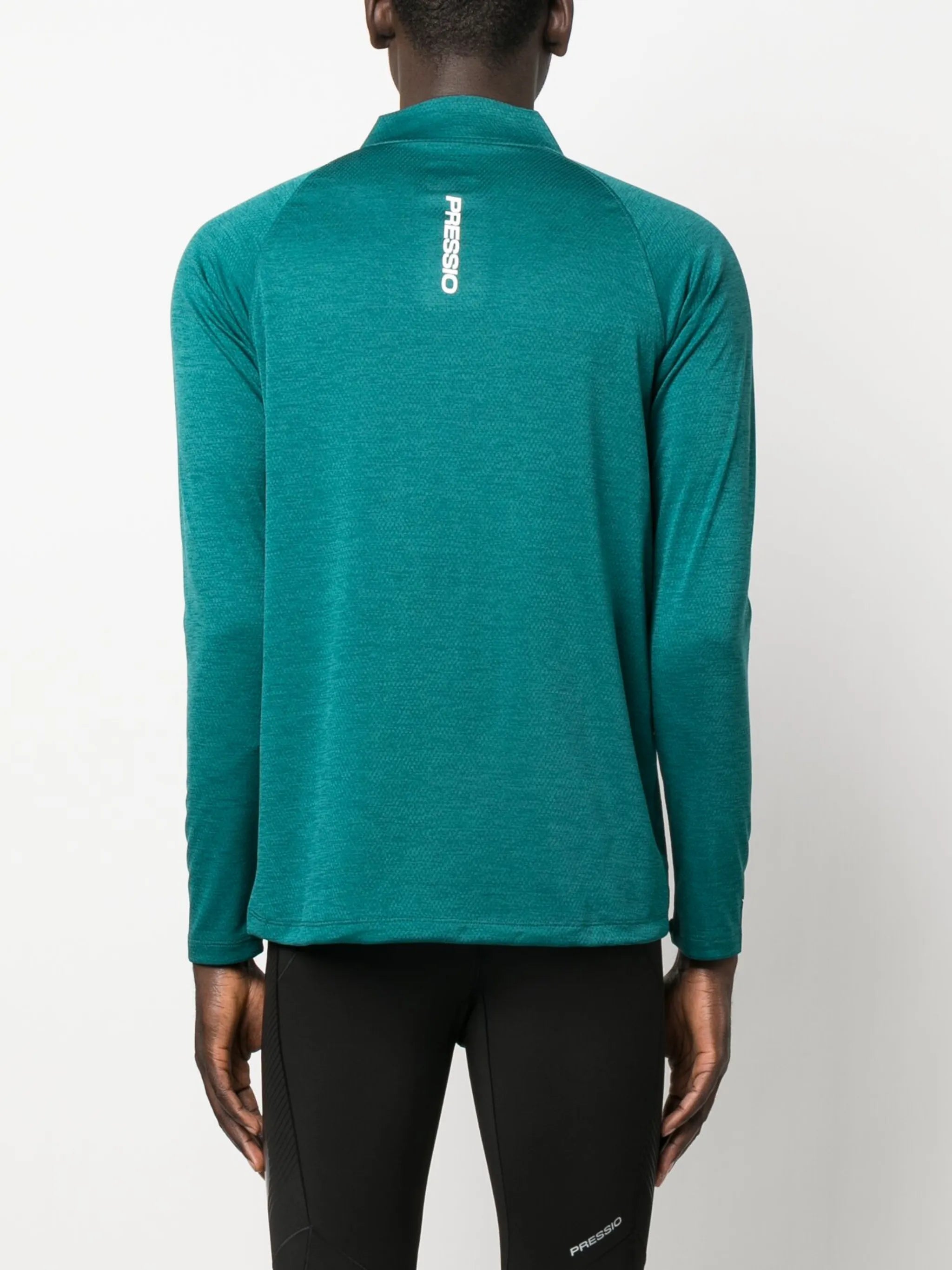 long-sleeved zip sweatshirt