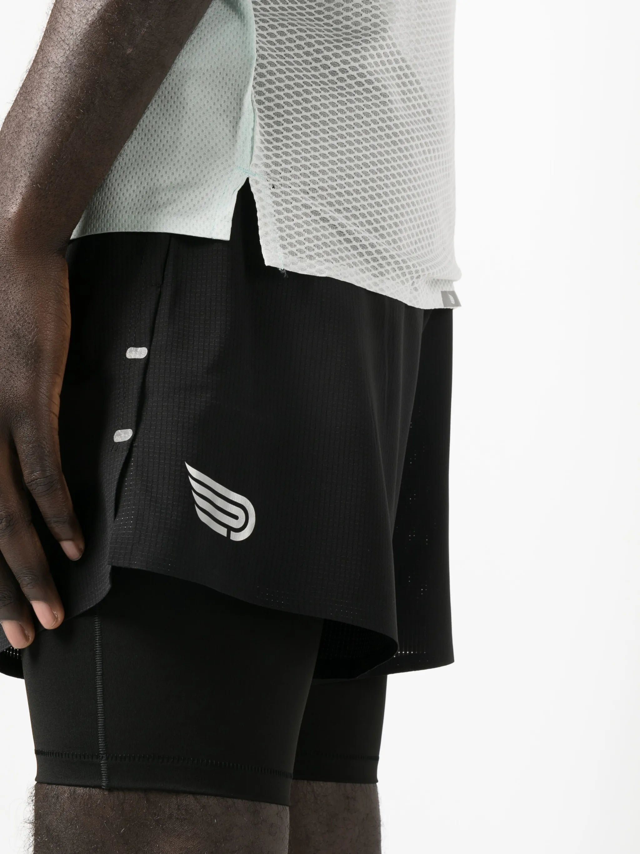 high-waisted compression shorts