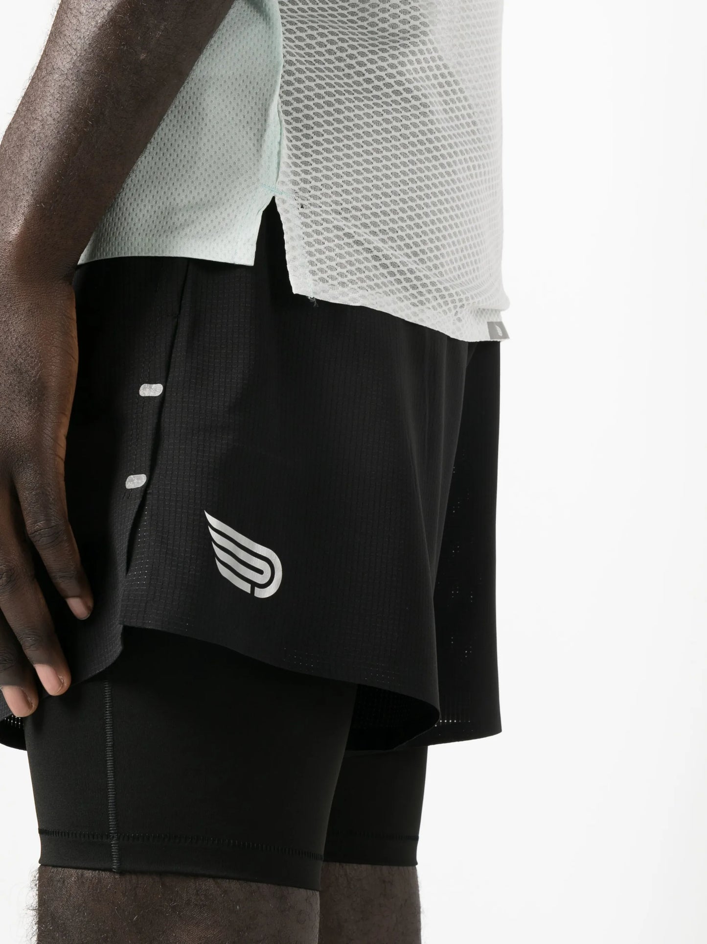 high-waisted compression shorts