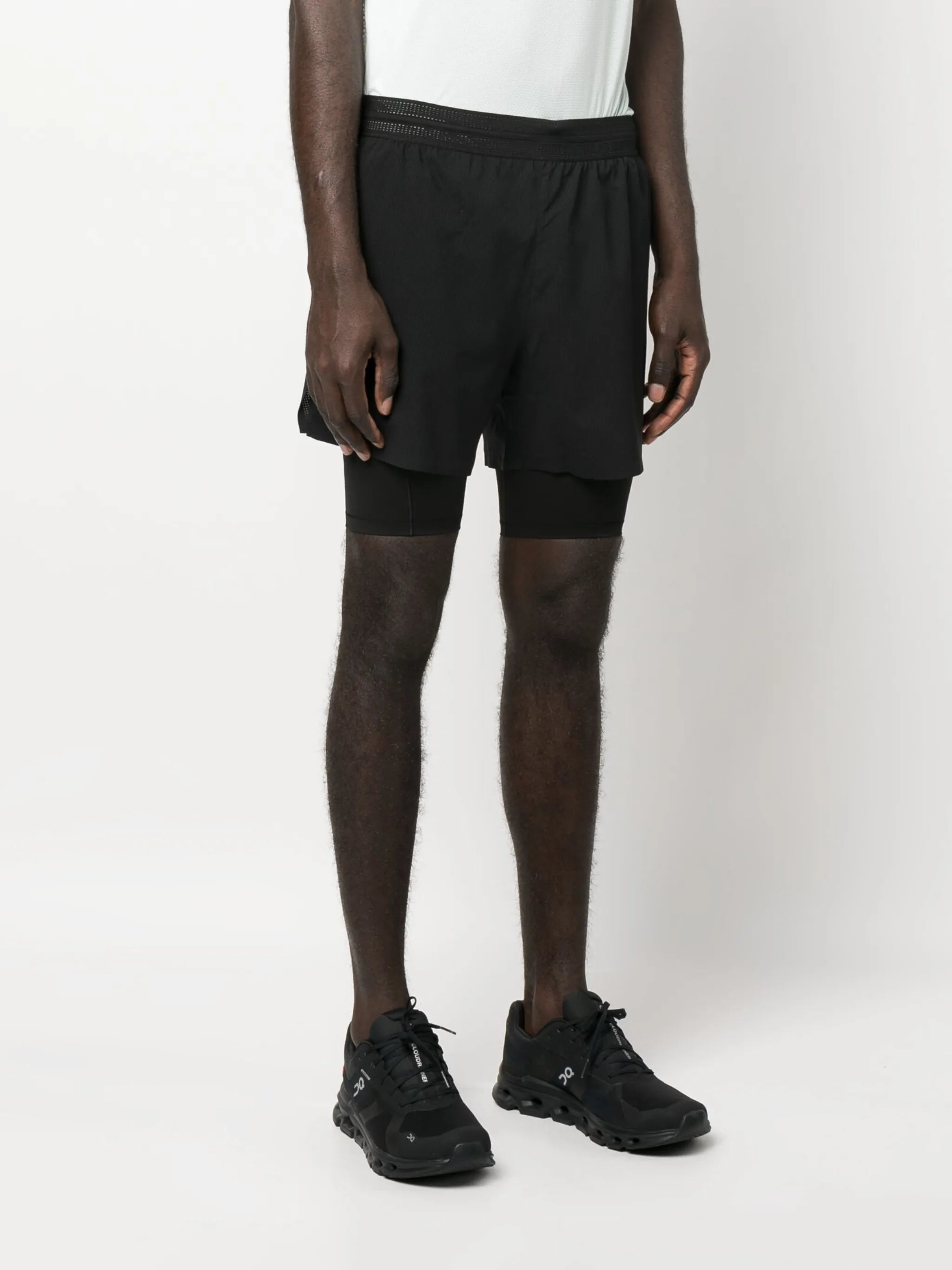 high-waisted compression shorts