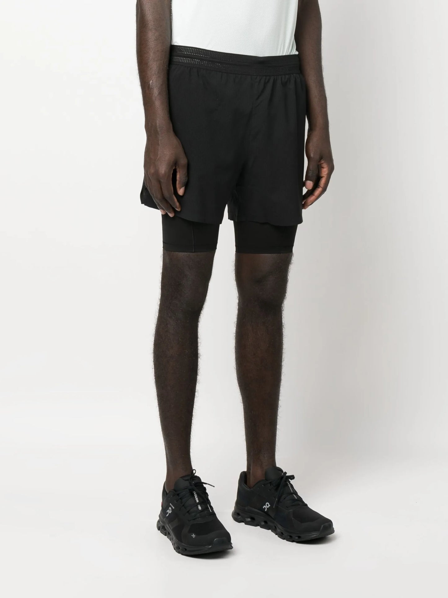high-waisted compression shorts