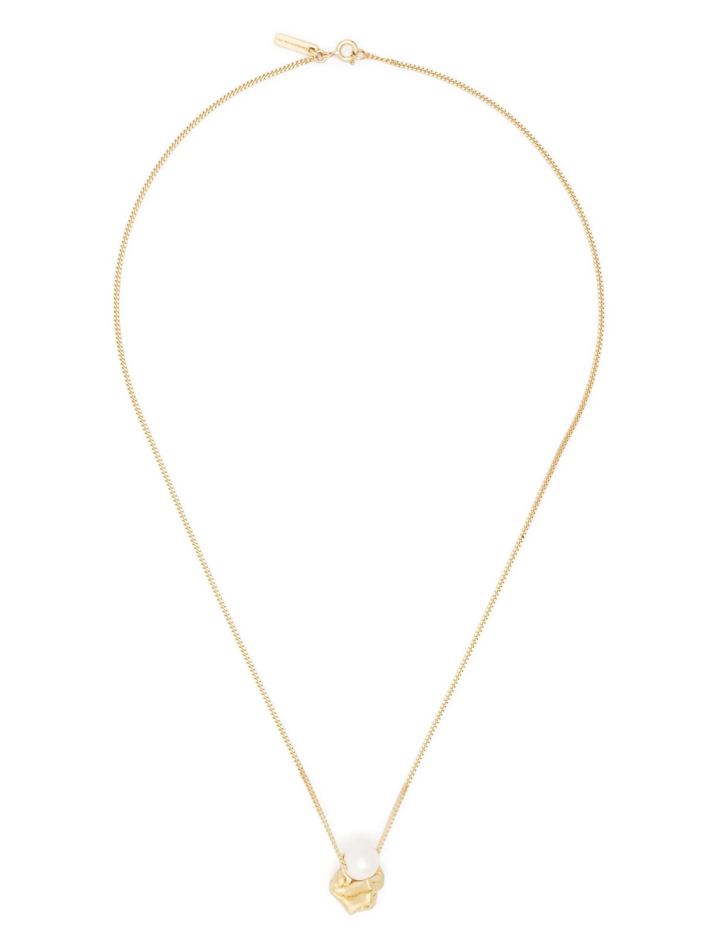 "Notsobig" Crumple gold-plated necklace
