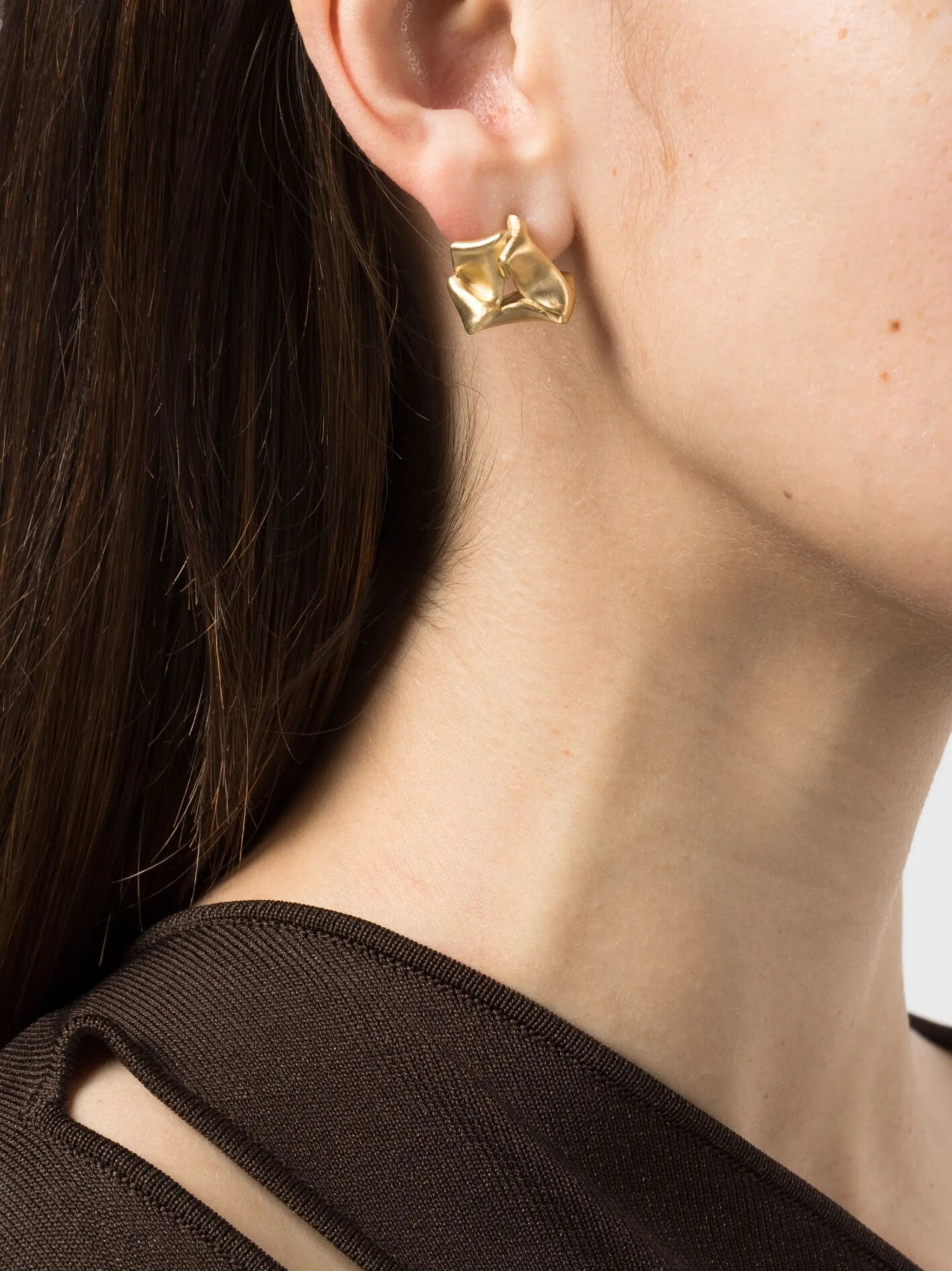 Folded, Then Crumpled earrings